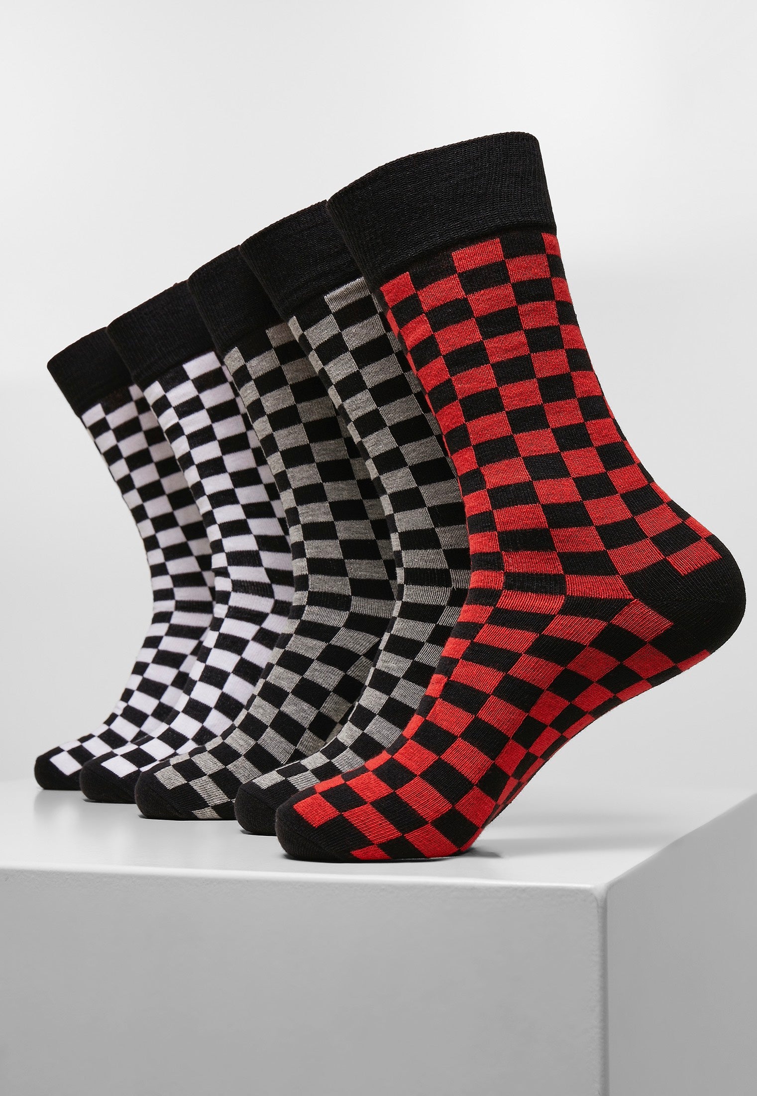 Urban Classics - Check 5-Pack Black/Heather Grey/White - Socks Pay With Paypal For Sale