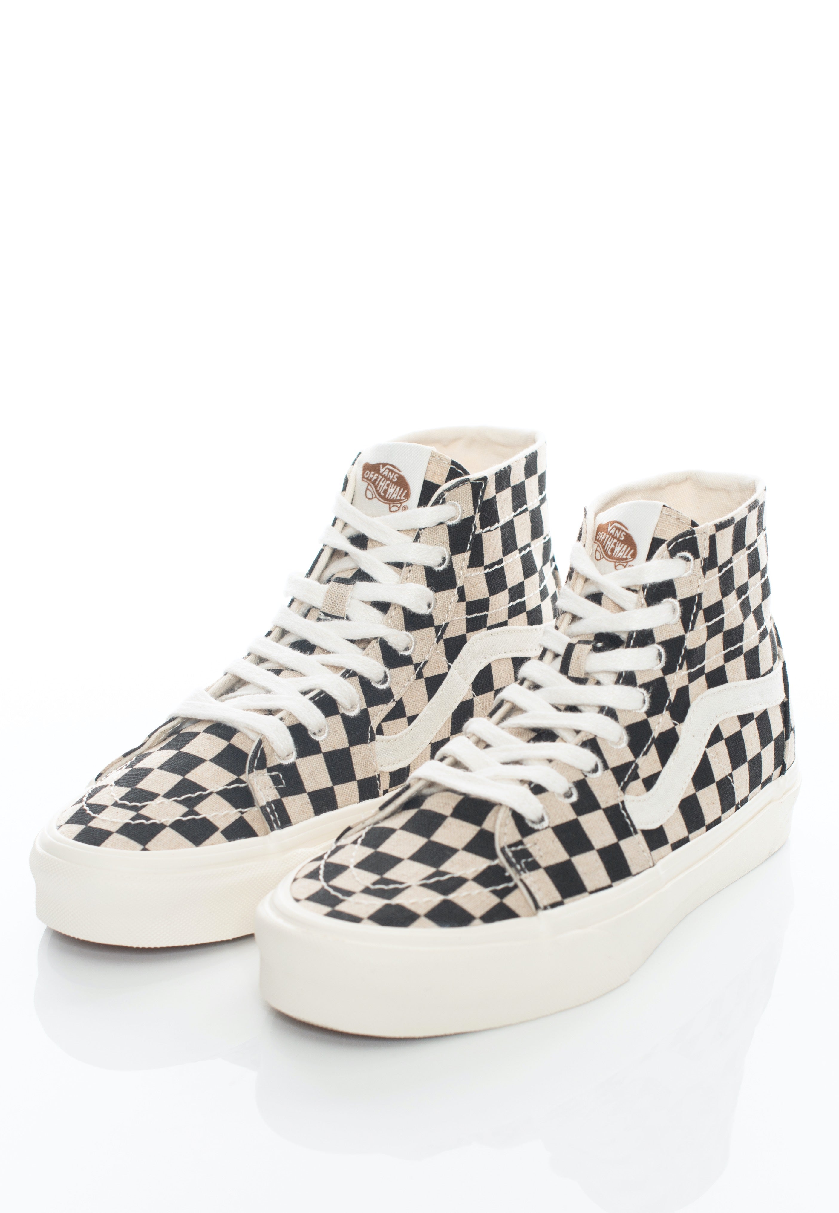 Vans - Sk8 Hi Tapered Eco Theory Checkerboard - Shoes Where To Buy