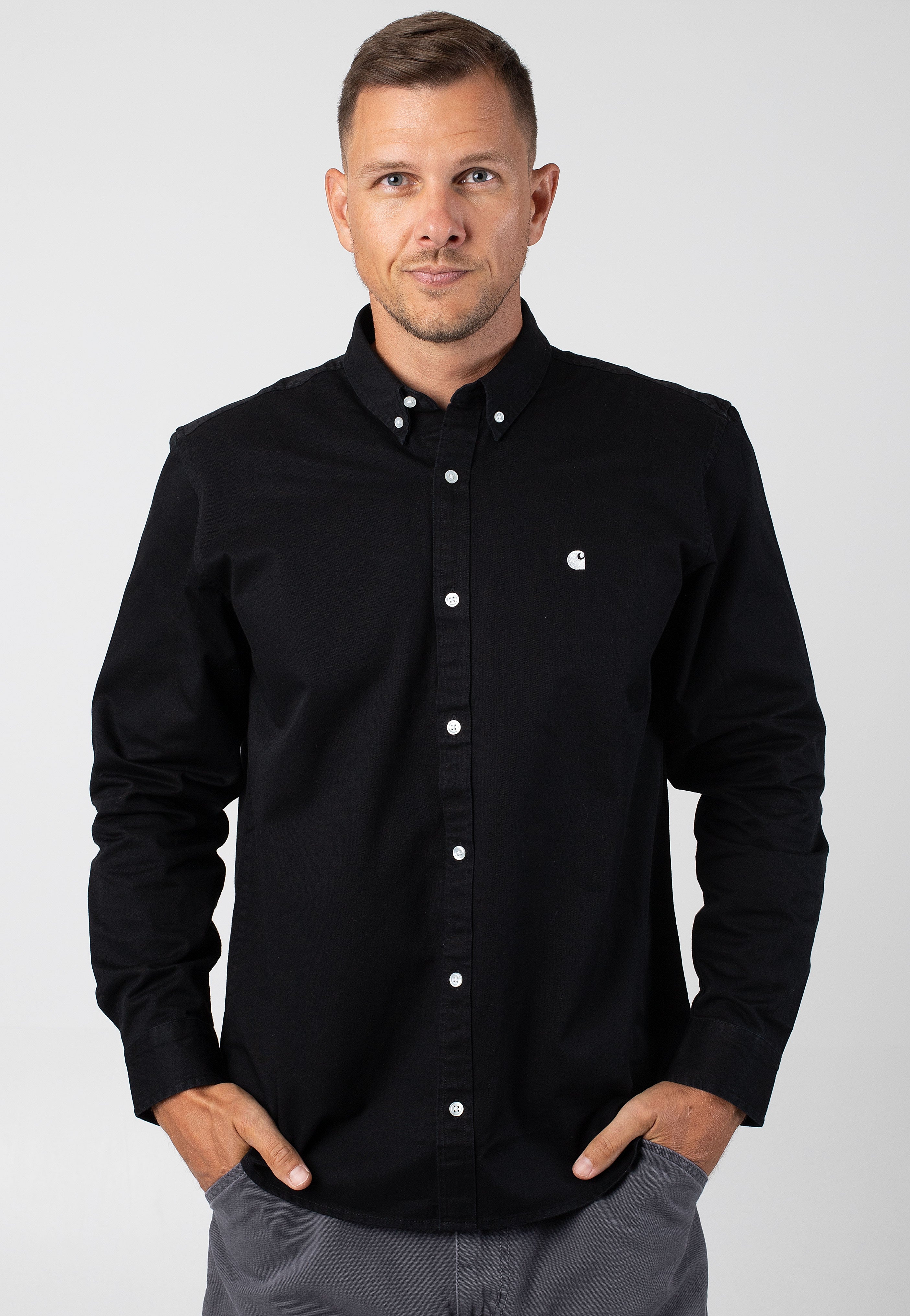 Carhartt WIP - Madison Black/Wax - Shirt Free Shipping Big Discount