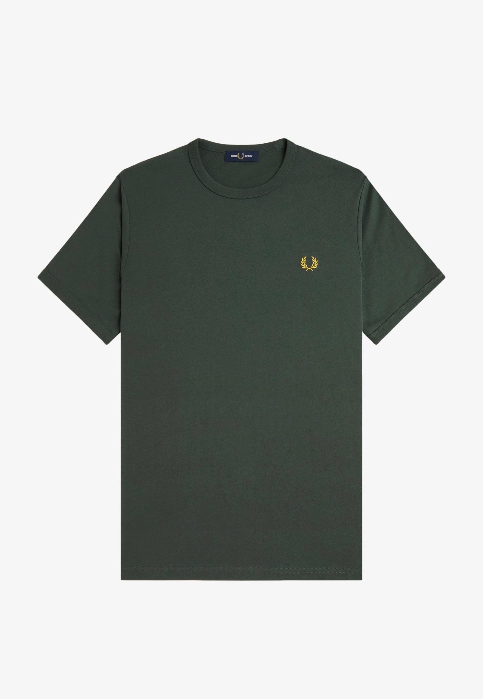 Fred Perry - Ringer Court Green - T-Shirt Outlet Cheap Online