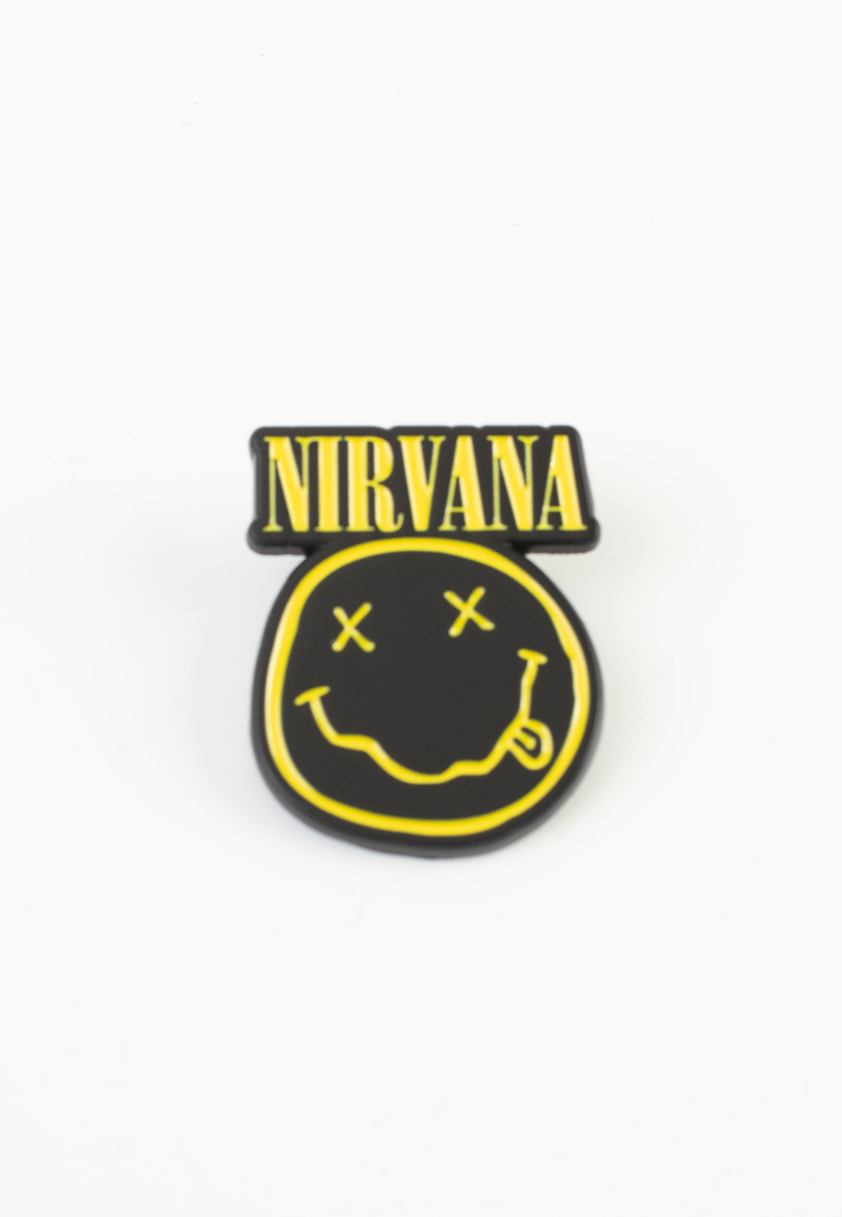 Nirvana - Logo & Happy Face Cut-Out - Pin 2025 Cheap Pice