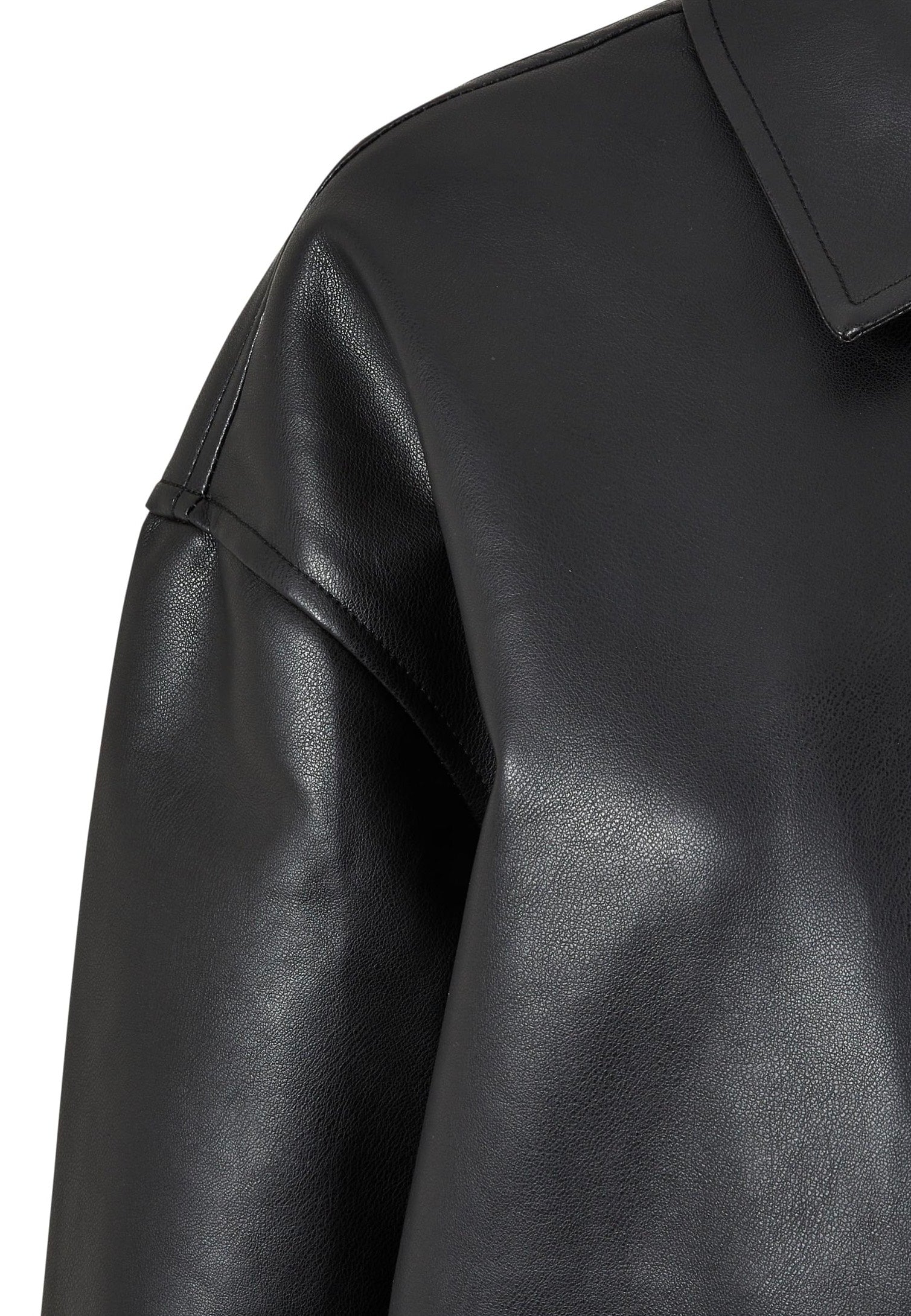 Urban Classics - Faux Leather Black - Leather Jacket Outlet Official