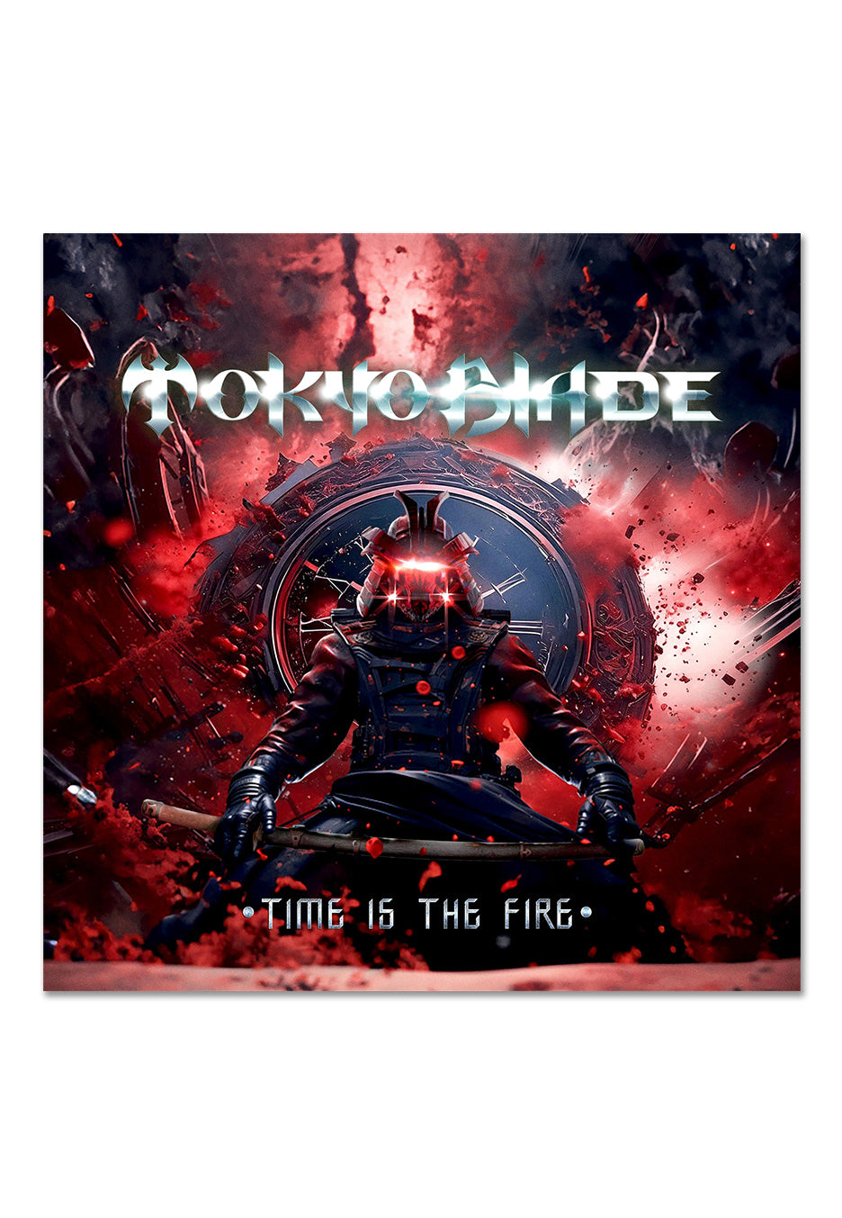 Tokyo Blade - Time Is The Fire Ltd. Blue & Red - Colored 2 Vinyl Free Shipping The Cheapest