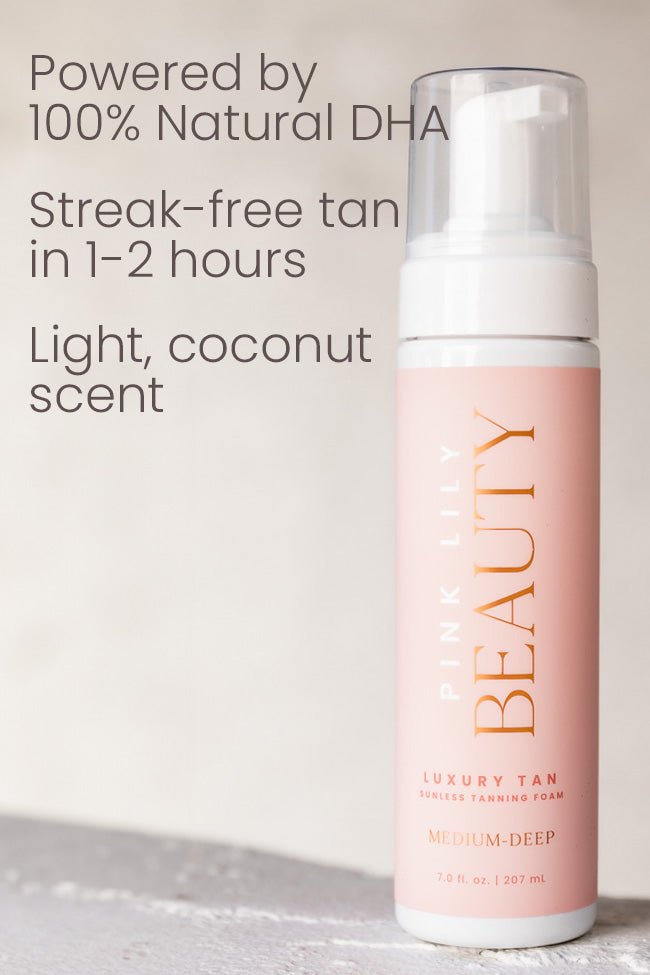 Pink Lily Beauty Luxury Tan Sunless Tanning Foam Self Tanner - Light-Medium Sale Footlocker Finishline