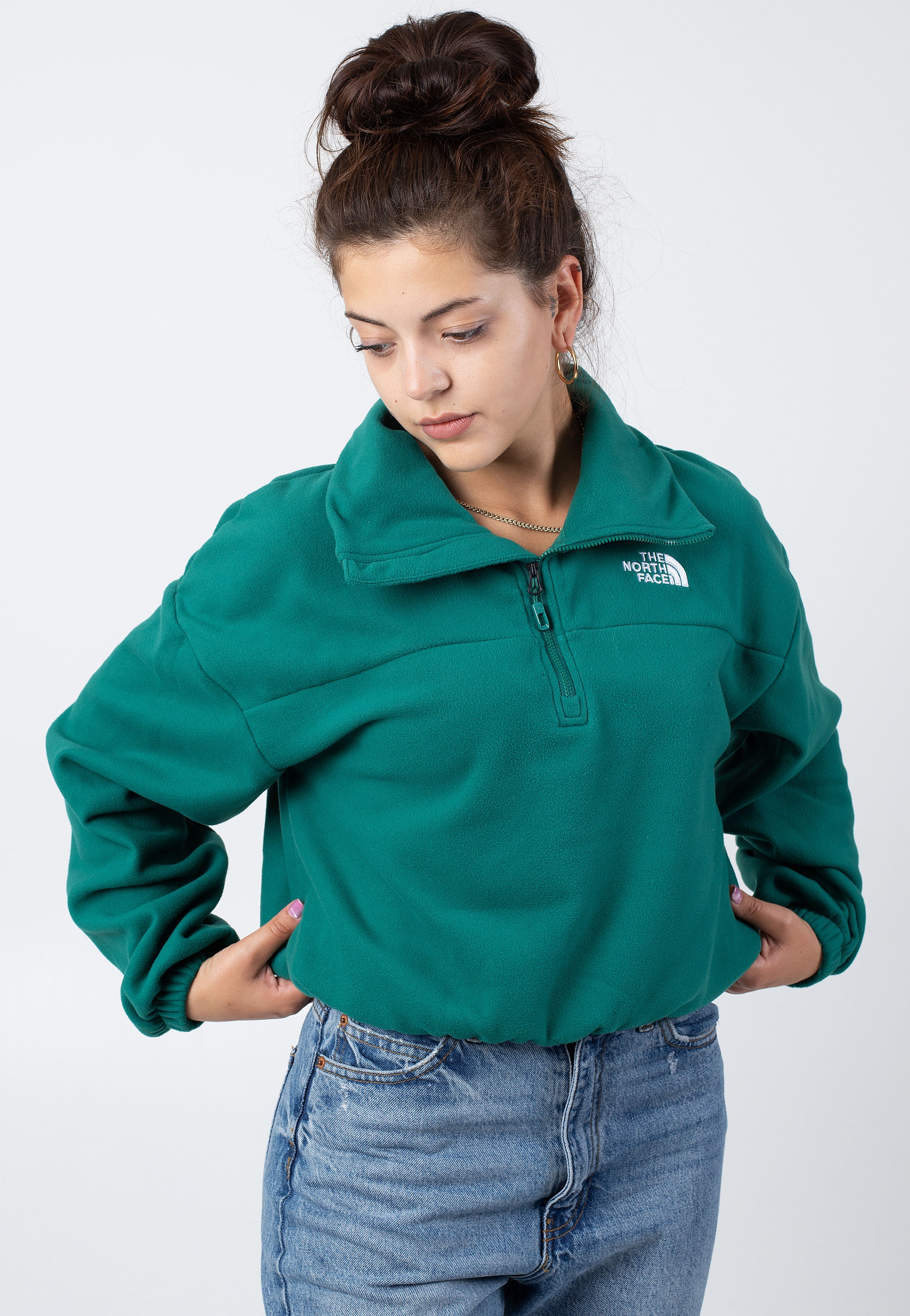 The North Face - 100 Glacier Half Zip Evergreen - Pullover Fast Delivery Online