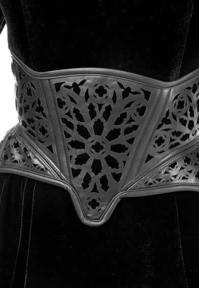 Restyle - Rosarium Corset Black - Belt The Best Store To Get