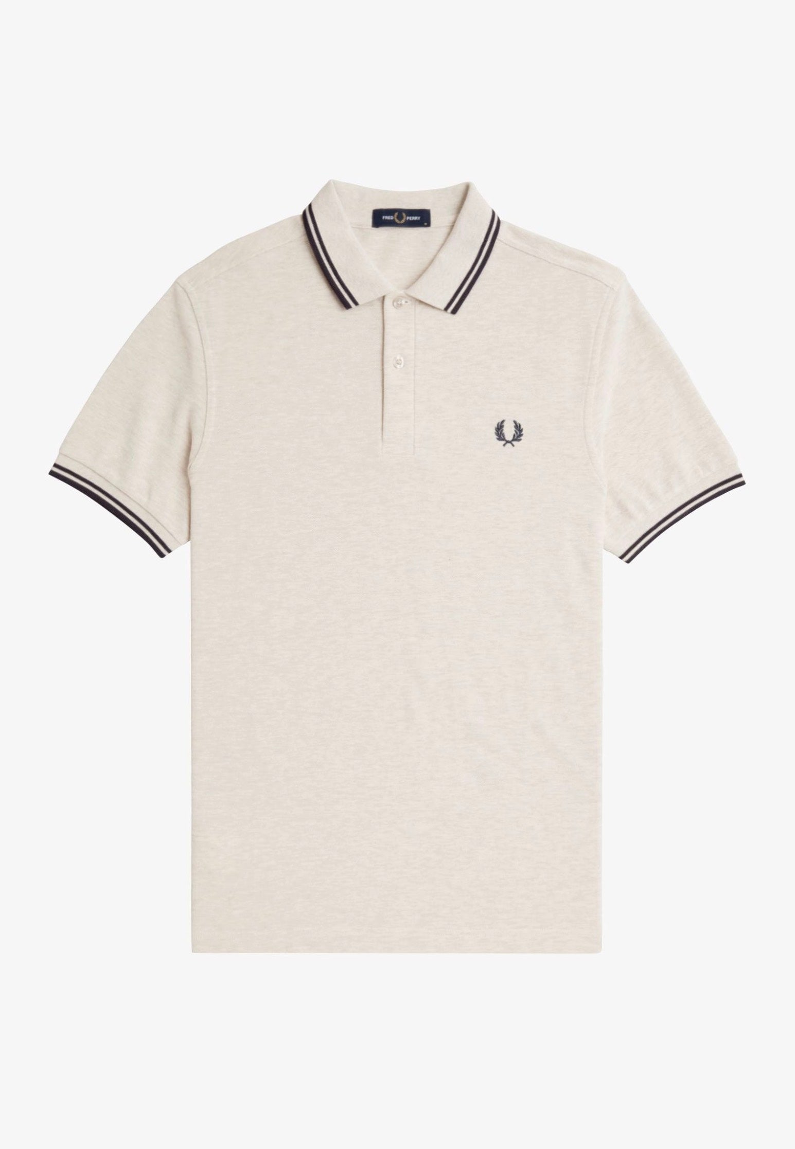 Fred Perry - Twin Tipped Porridge Marl/Anchor Grey/Anchor Grey - Polo Sale Best Sale