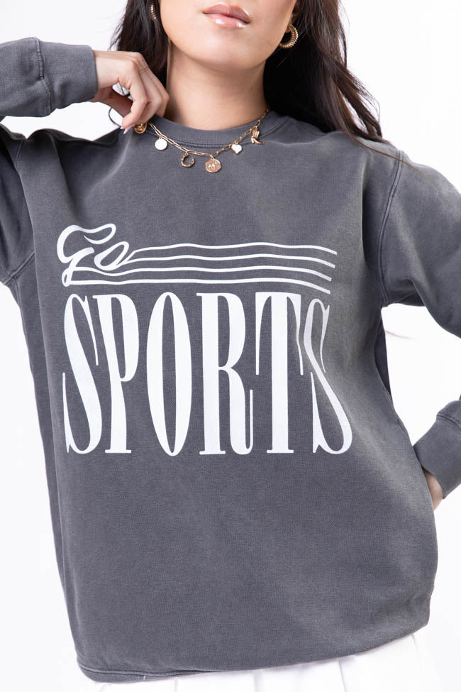 Go Sports Pepper Comfort Colors Graphic Sweatshirt Authentic For Sale