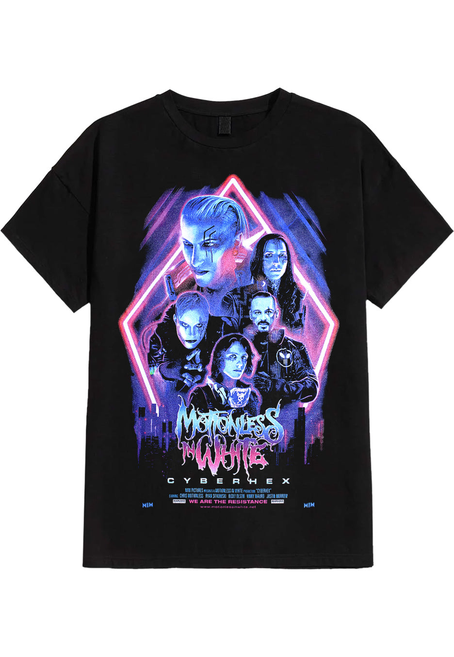 Motionless In White - Cyberhex Movie - T-Shirt Cheap Excellent