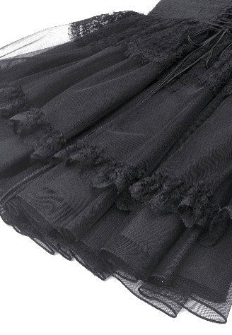 Dark In Love - Gothic Black Swan Tulle Lace Trim Black - Dress Cheap Sale 100% Original