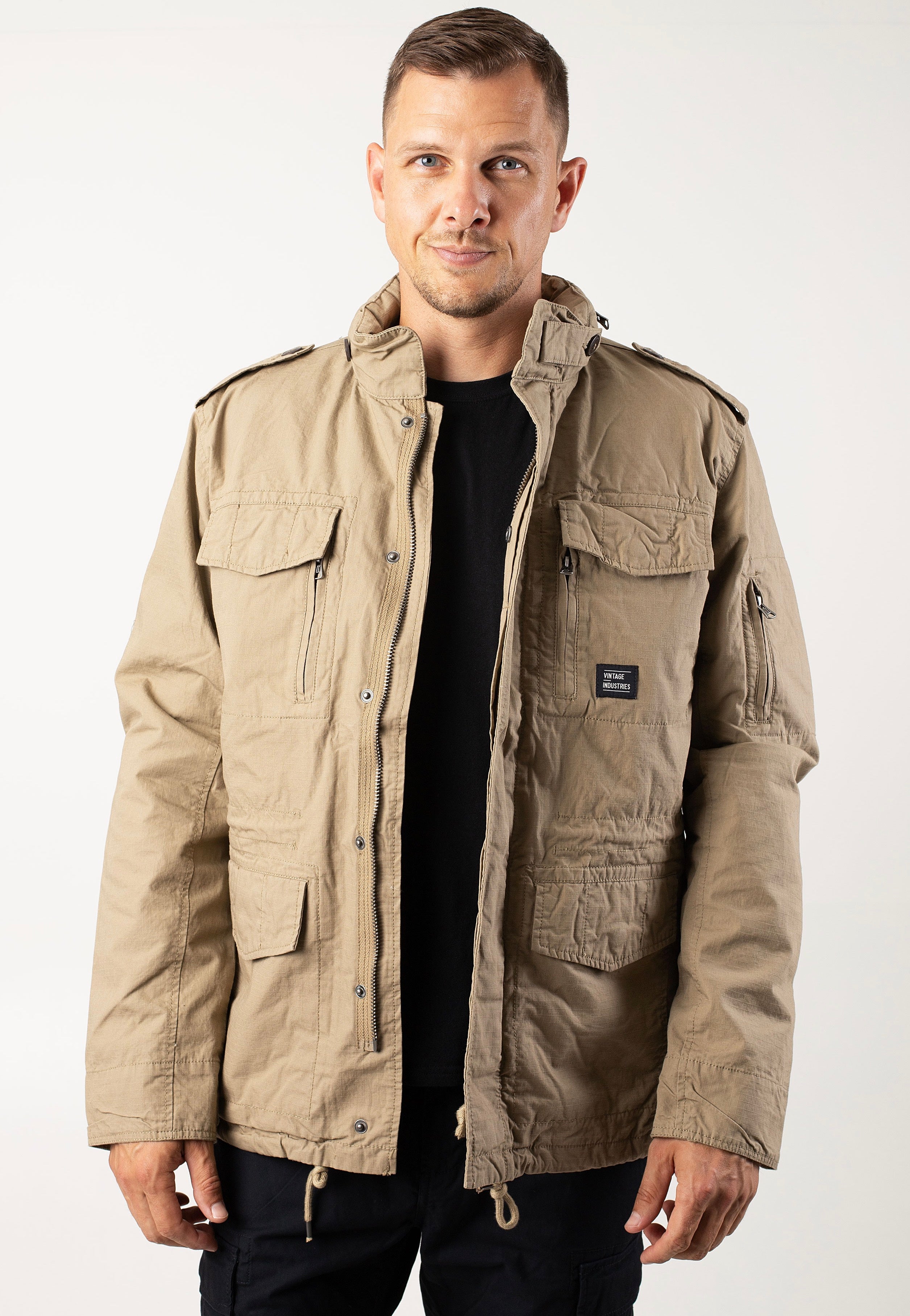 Vintage Industries - Cranford Dark Khaki - Jacket Hot Sale Online