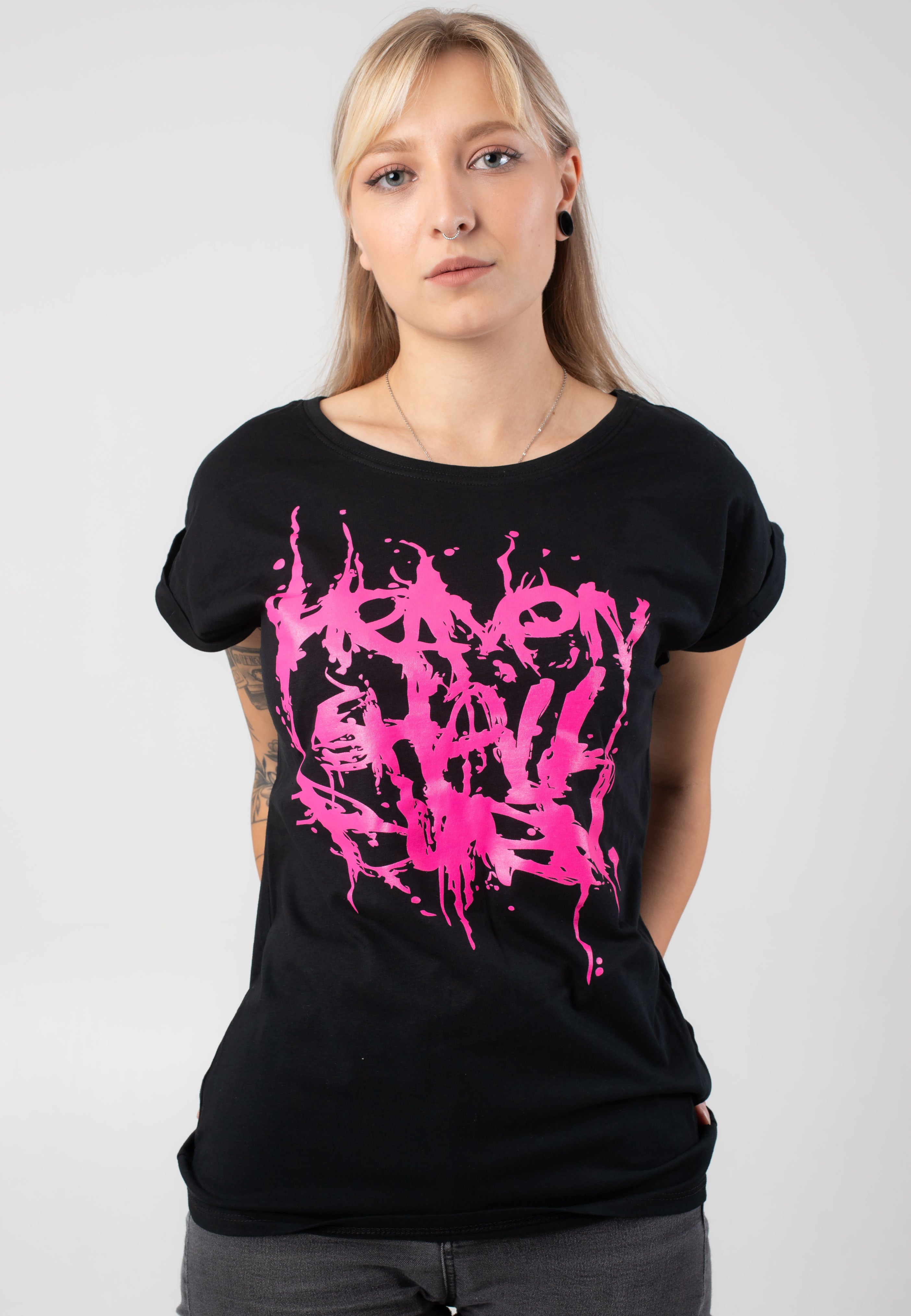 Heaven Shall Burn - Pink Stacked Logo - Girly Cheap Sale Inexpensive