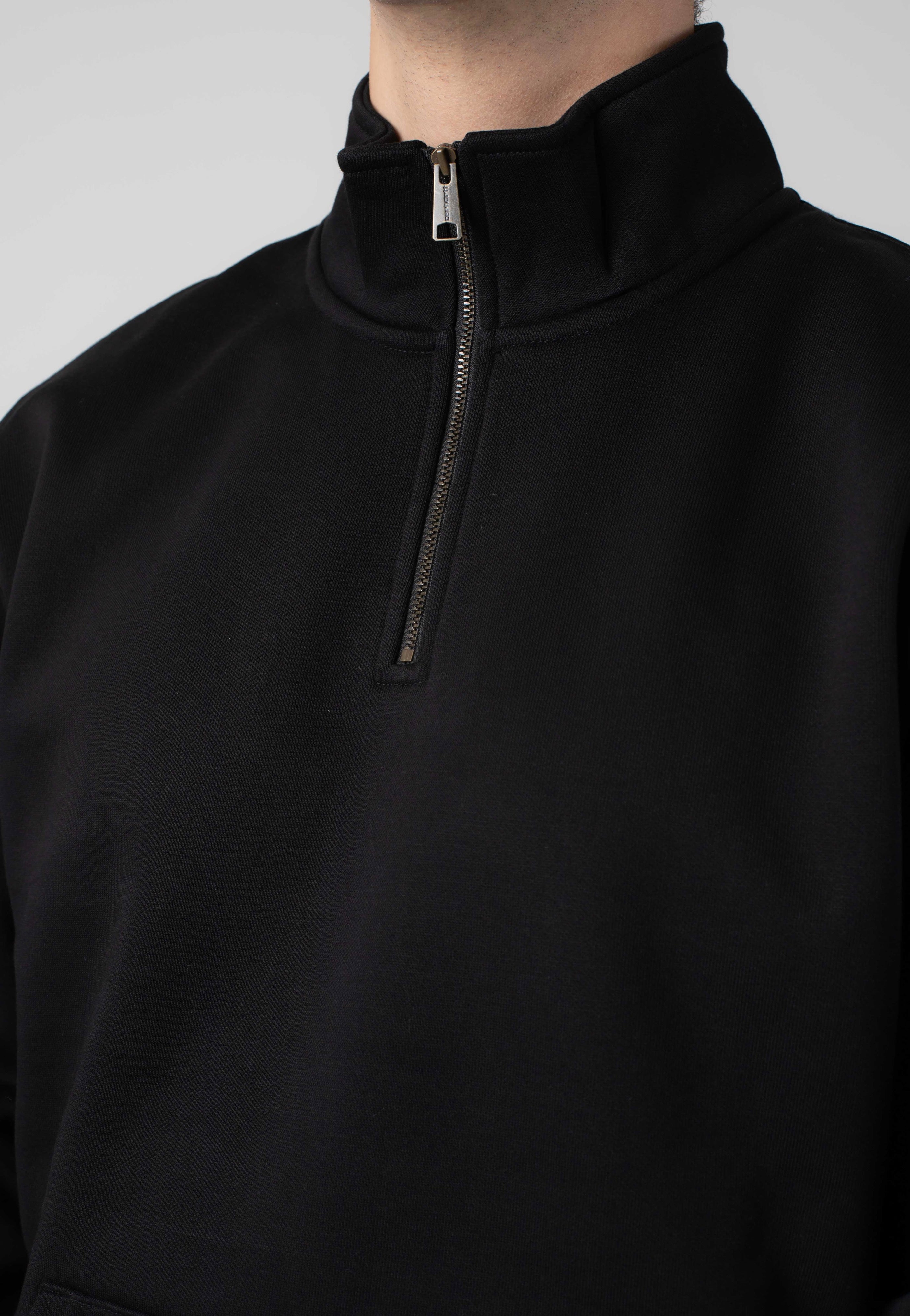 Carhartt WIP - Chase Neck Zip Black/Gold - Sweater Discount Manchester