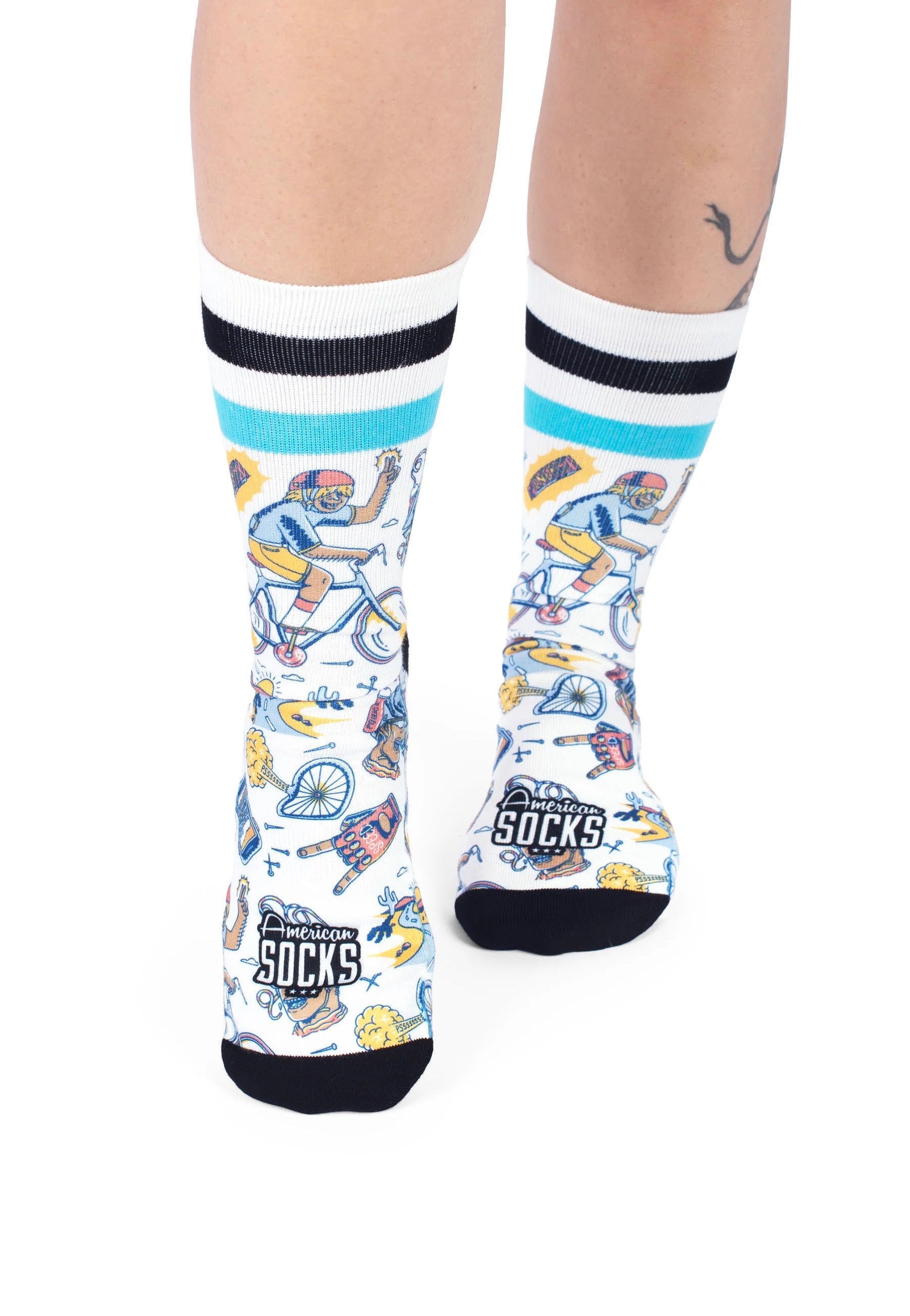 American Socks - Peak Rider Mid High White - Socks Shop For Cheap Online