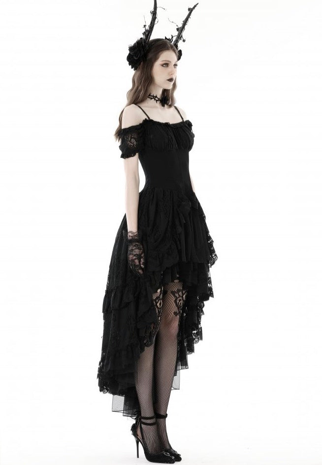 Dark in Love - Gothic Elegant Lady Lace Dovetail - Dress Buy Cheap Shop