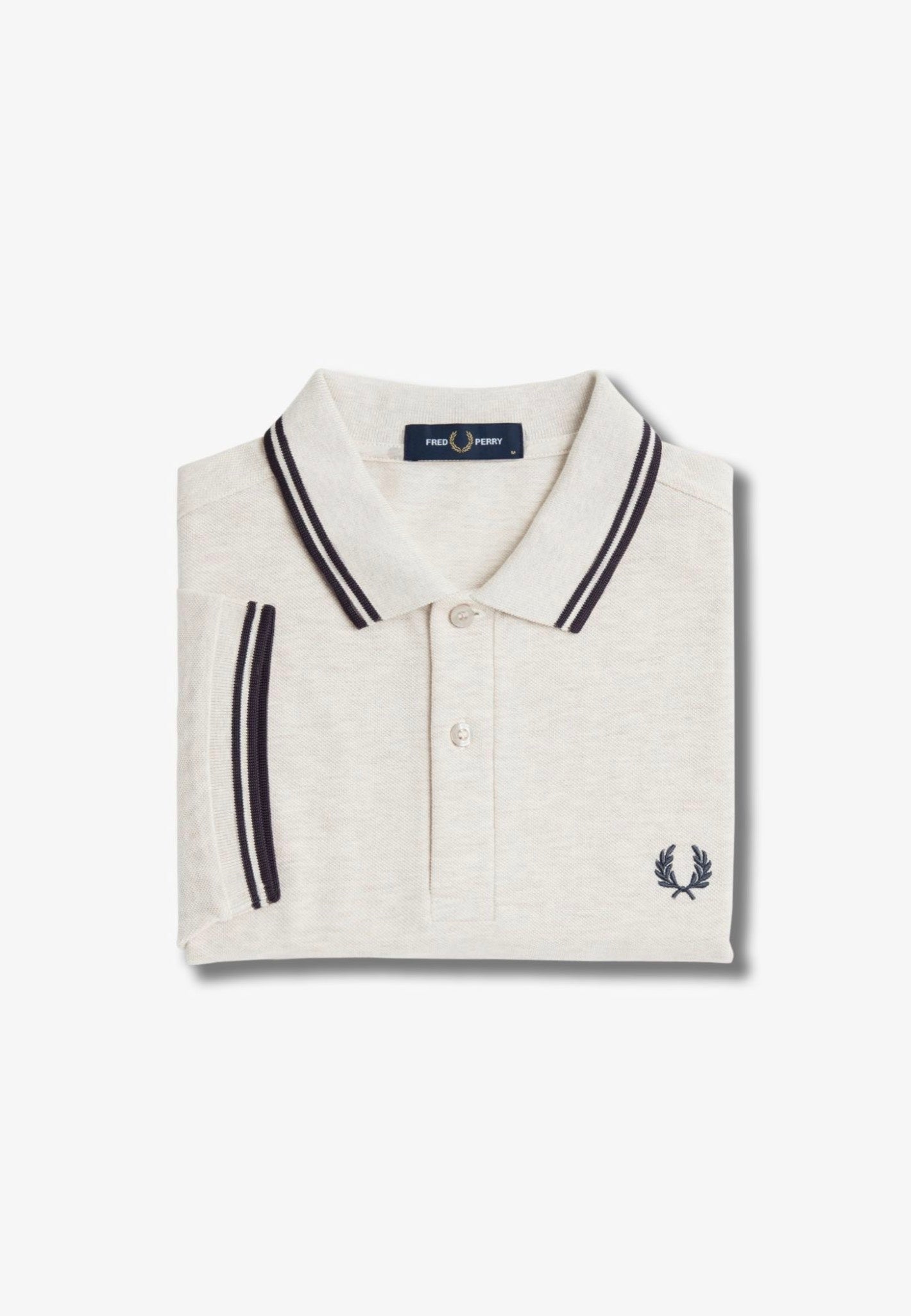 Fred Perry - Twin Tipped Porridge Marl/Anchor Grey/Anchor Grey - Polo Sale Best Sale