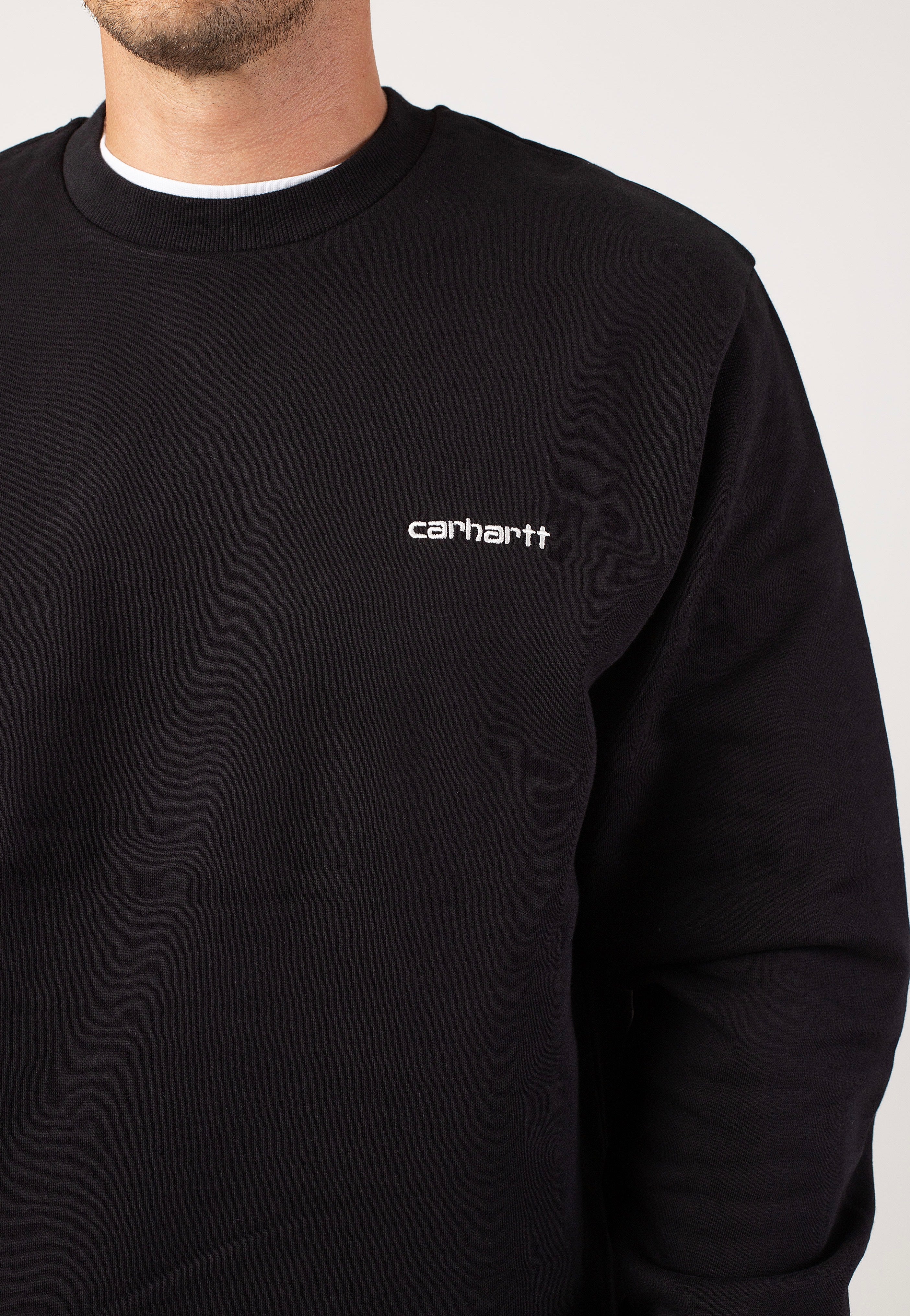 Carhartt WIP - Script Embroidery Black / White - Sweater Sale Footlocker Pictures