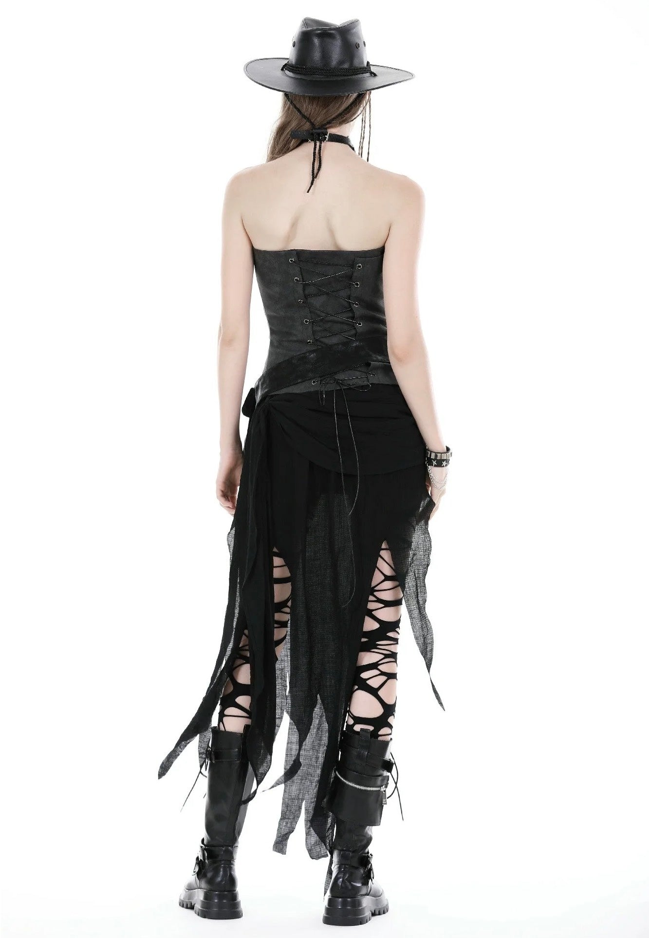 Dark In Love - Punk Decadent Irregular Black - Skirt Discount Online Online