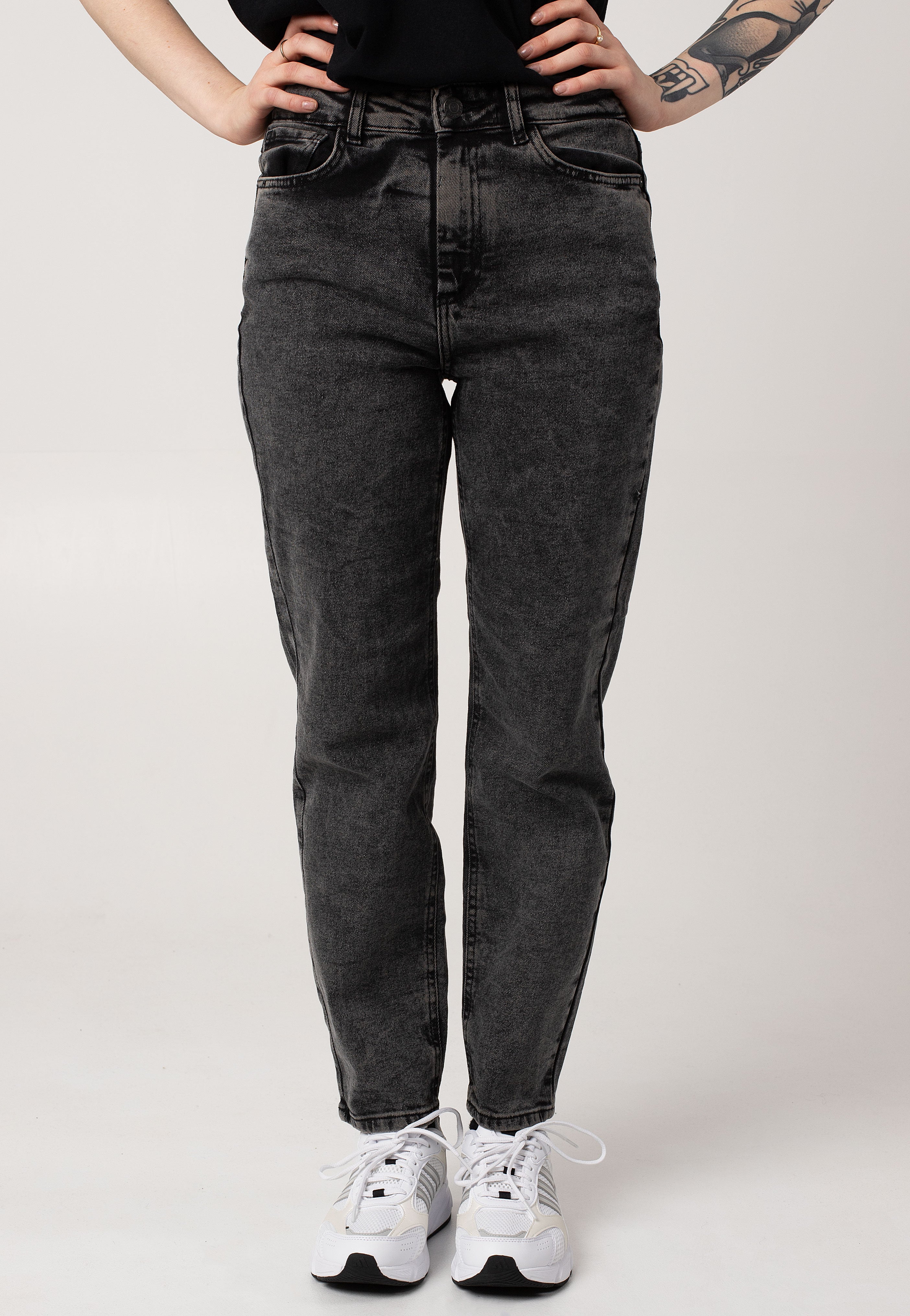 Noisy May - Moni Straight Ank Acid Dark Grey Denim - Jeans Discount Footaction