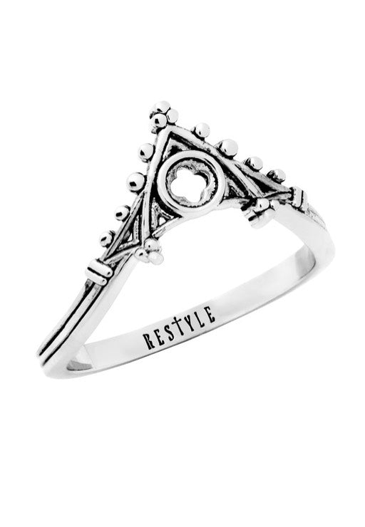 Restyle - Salvation Stacker Silver - Ring Deals Cheap Online