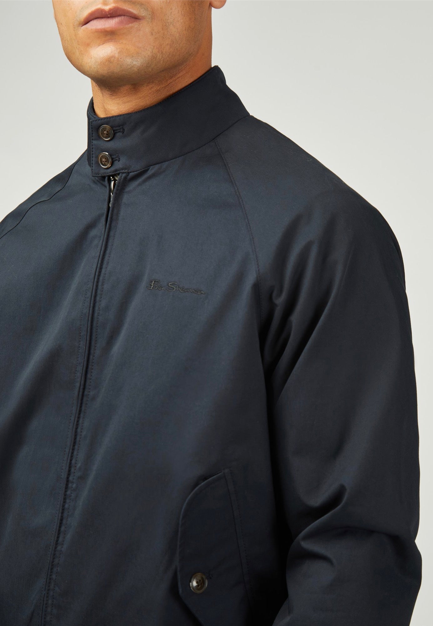 Ben Sherman - Signature Harrington Dark Navy - Jacket Online Online Original