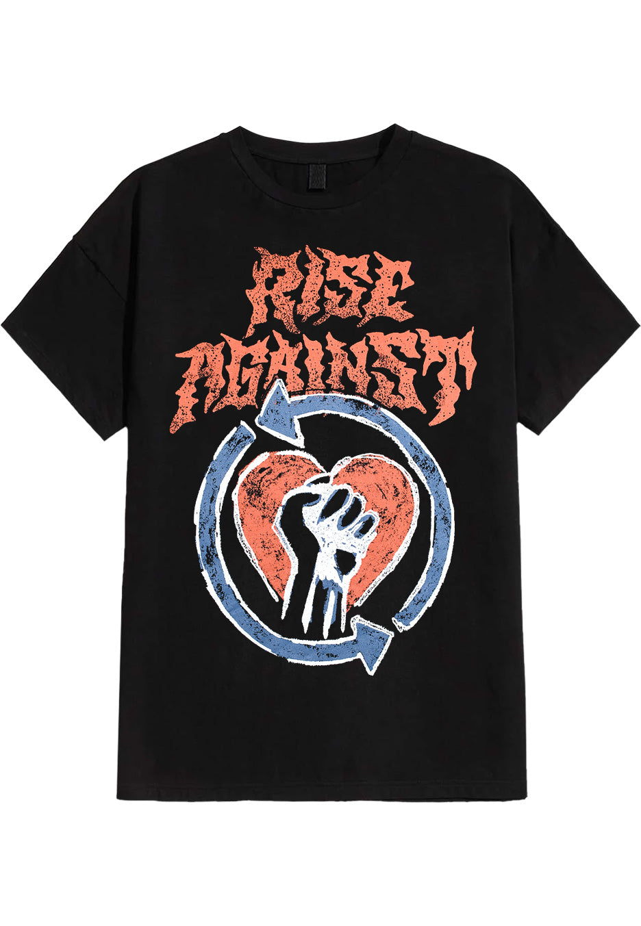 Rise Against - Chalk Heartfist - T-Shirt Discount Pay With Paypal