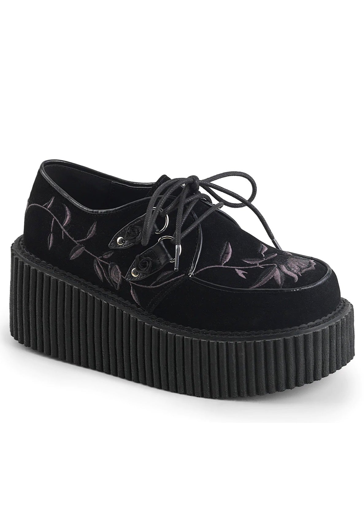 DemoniaCult - Creeper 219 Embroidery Flower - Girl Shoes Cheap Online Online