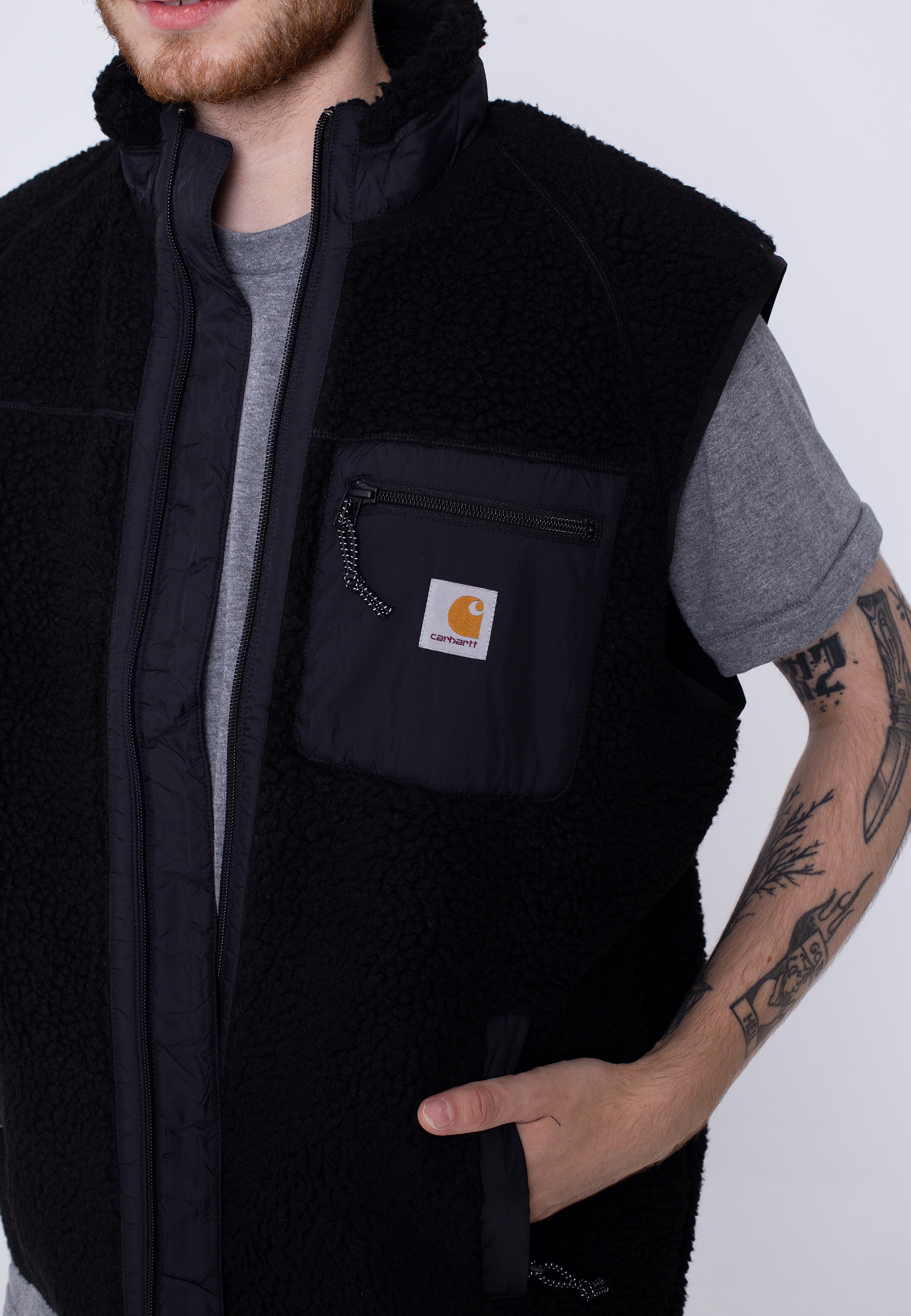 Carhartt WIP - Prentis Liner Black/Black - Vest Cheap Pice Top Quality