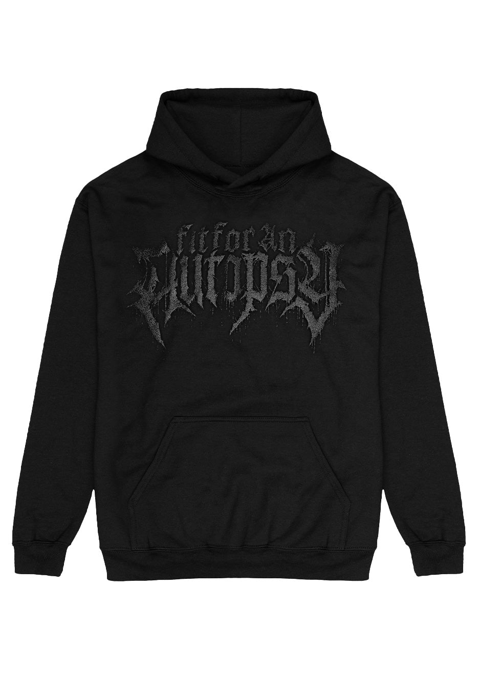 Fit For An Autopsy - Logo Limited Black On Black - Hoodie Order Cheap Online