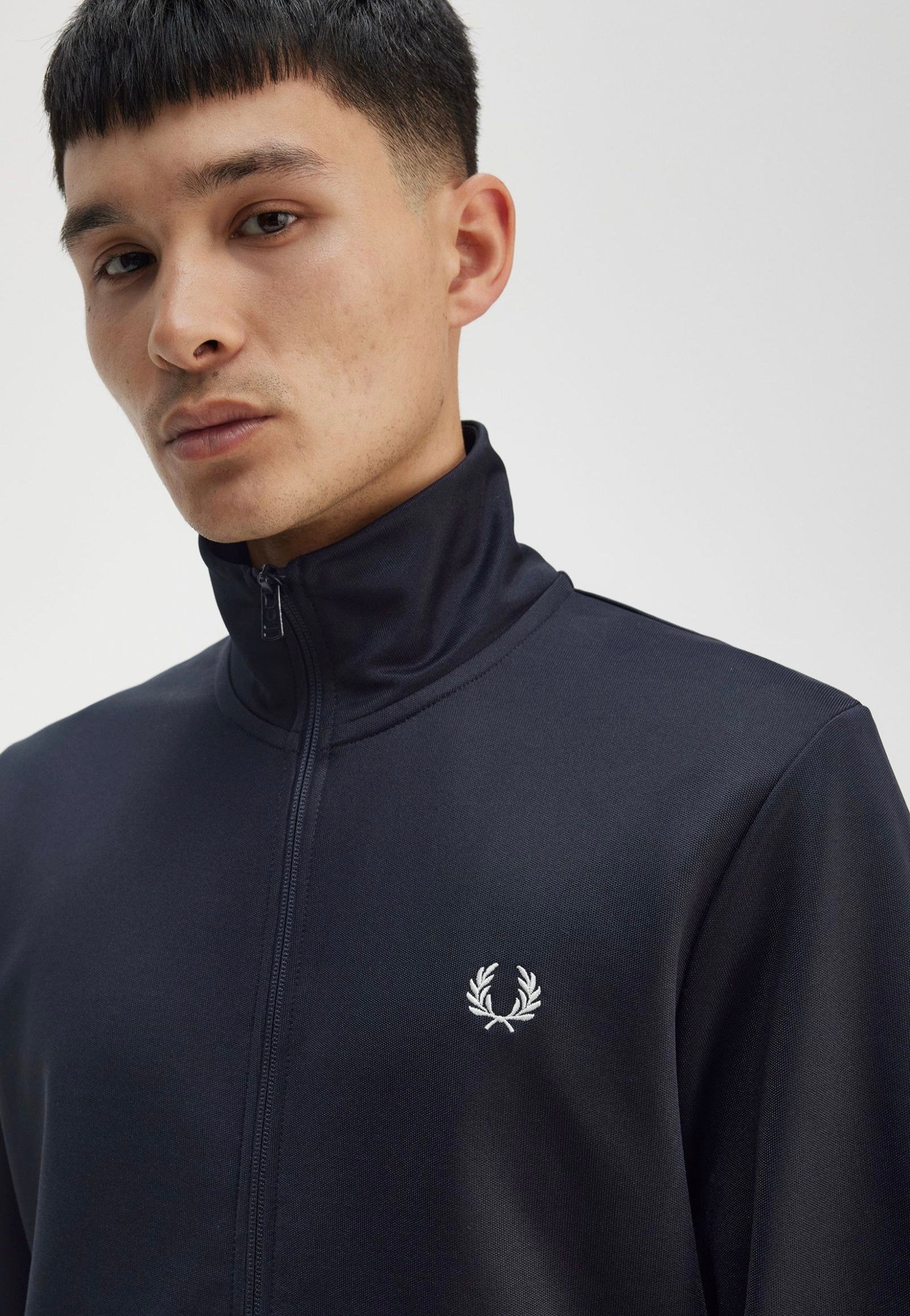 Fred Perry - Track Navy - Track Jacket Outlet Store Cheap Pice