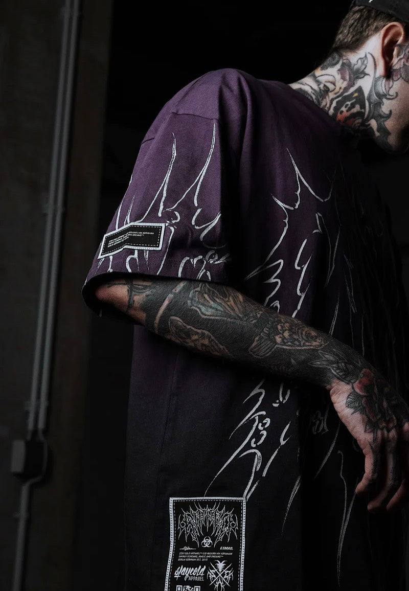 Stay Cold Apparel - Black Razor (Purple Bleached) - T-Shirt Discount Latest