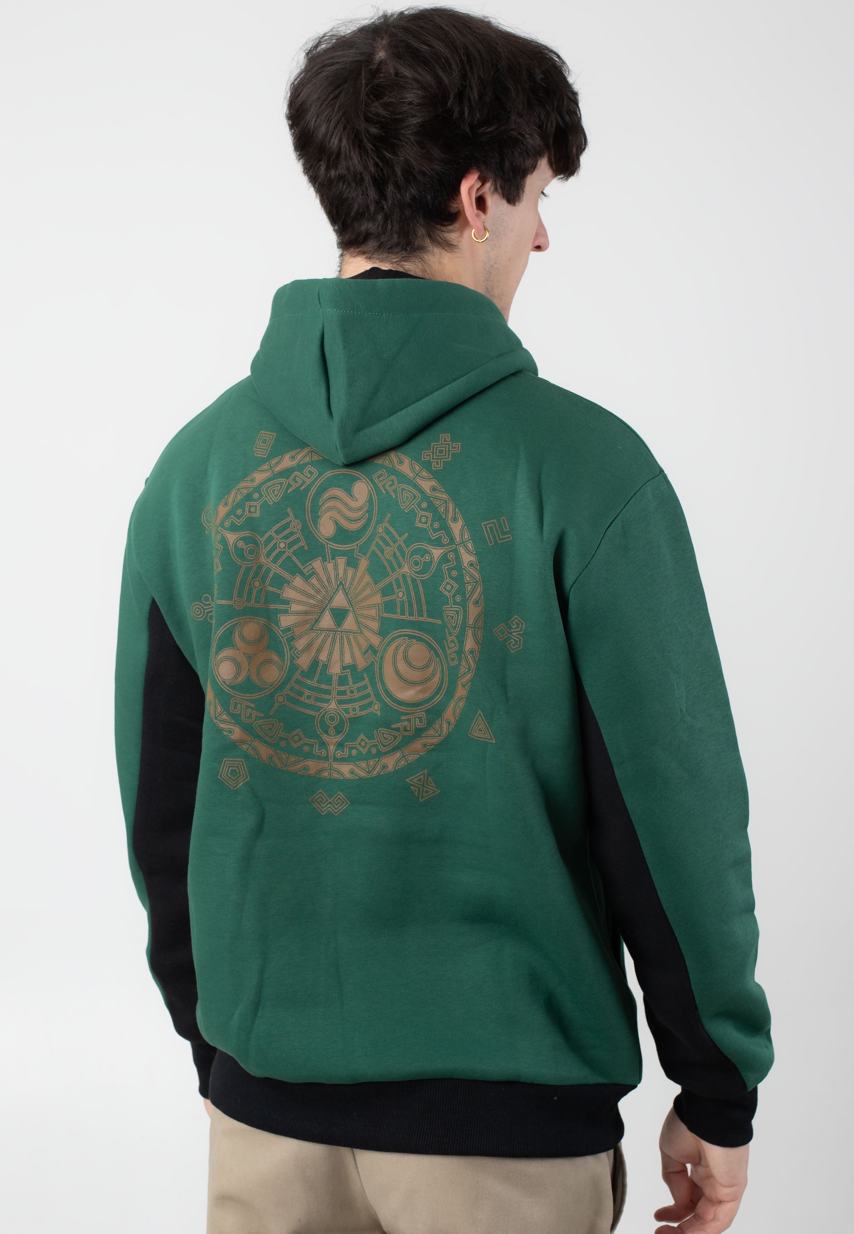 The Legend Of Zelda - Hyrule And Symbols Dark Green - Hoodie Discount Store