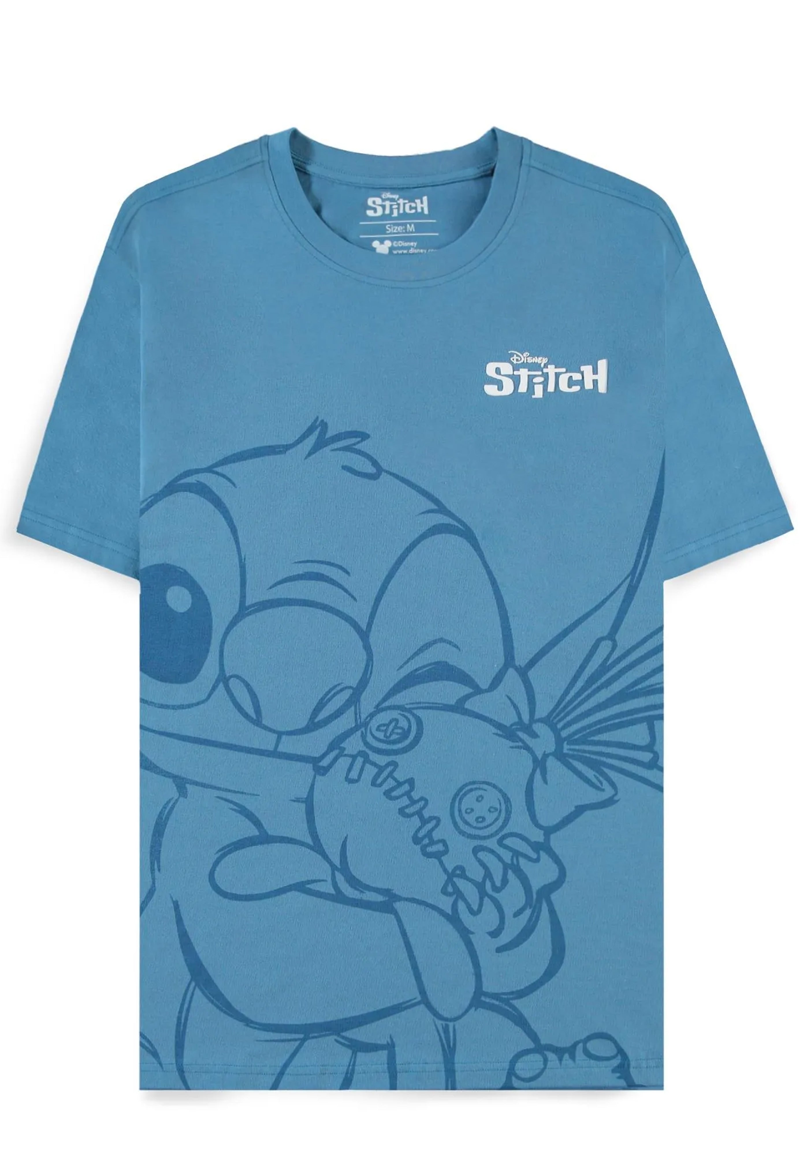 Lilo & Stitch - Hugging Stitch Blue - T-Shirt Clearance Official