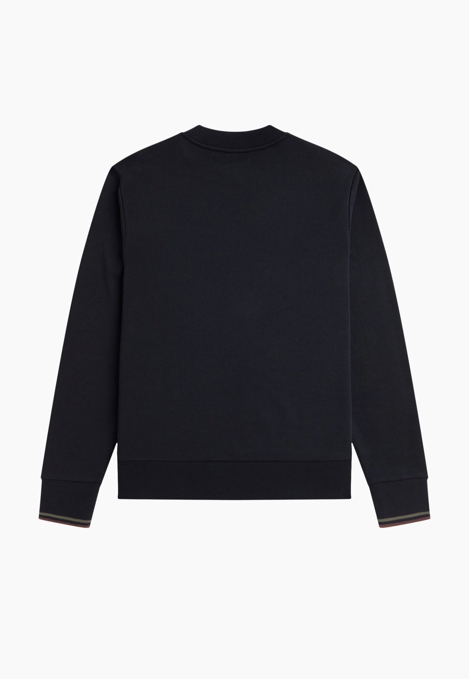 Fred Perry - Crew Neck Nvy/Lrlwgrn/Bric - Sweater Discount Big Sale