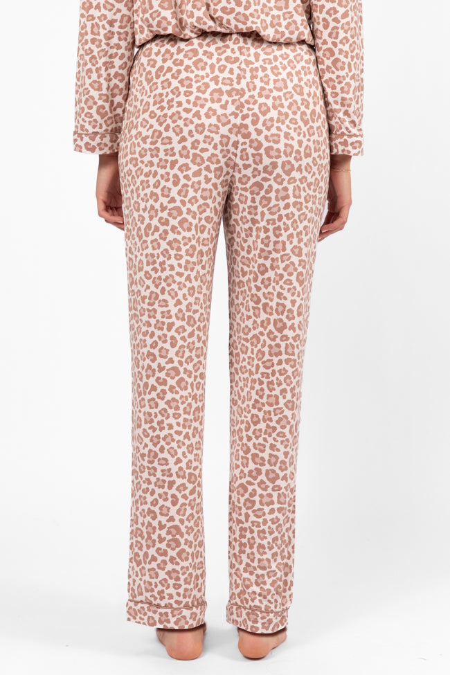 Under The Stars Neutral Leopard Pajama Pants Choice For Sale