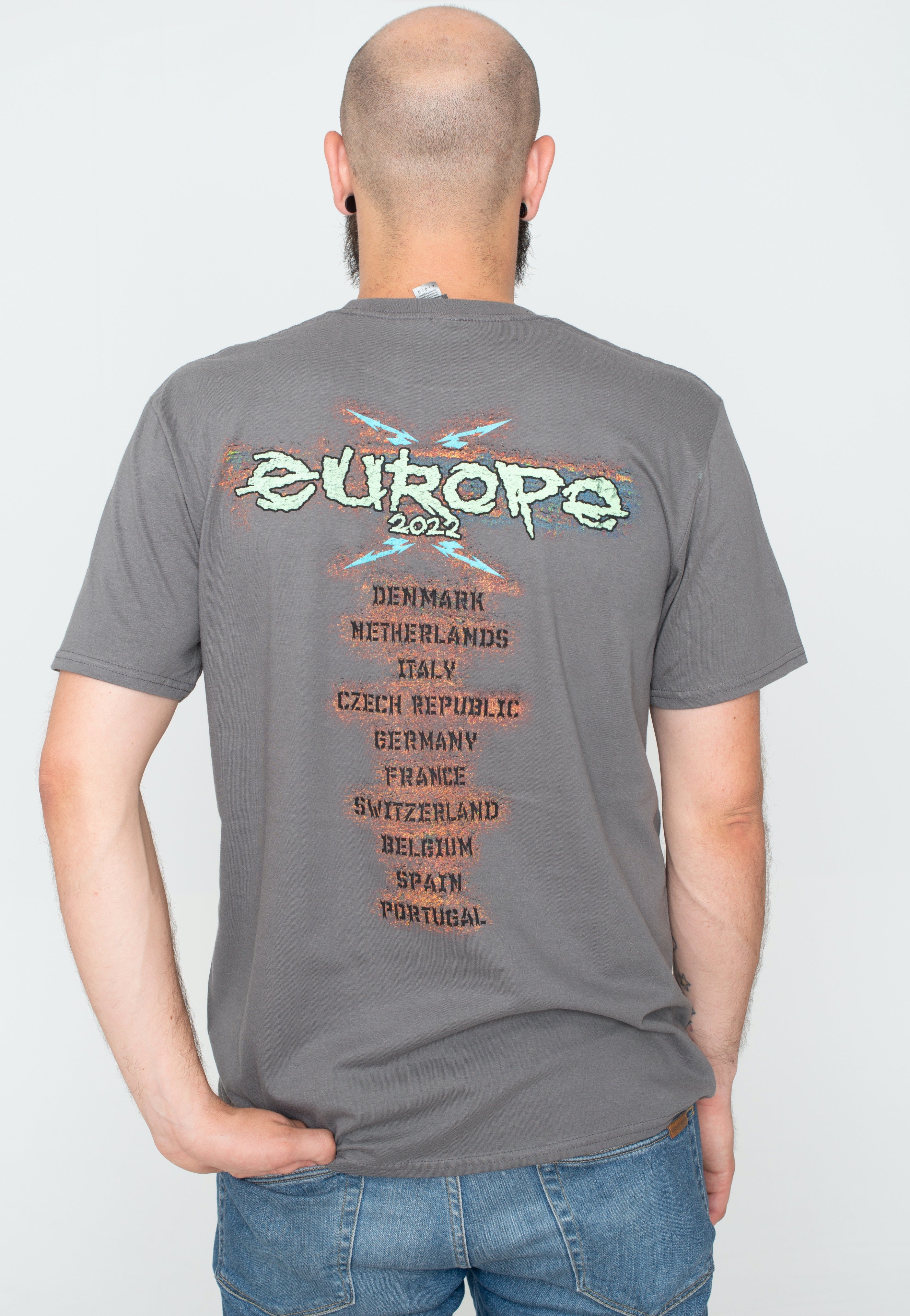 Metallica - Pushead Rusted Charcoal - T-Shirt Pices Online