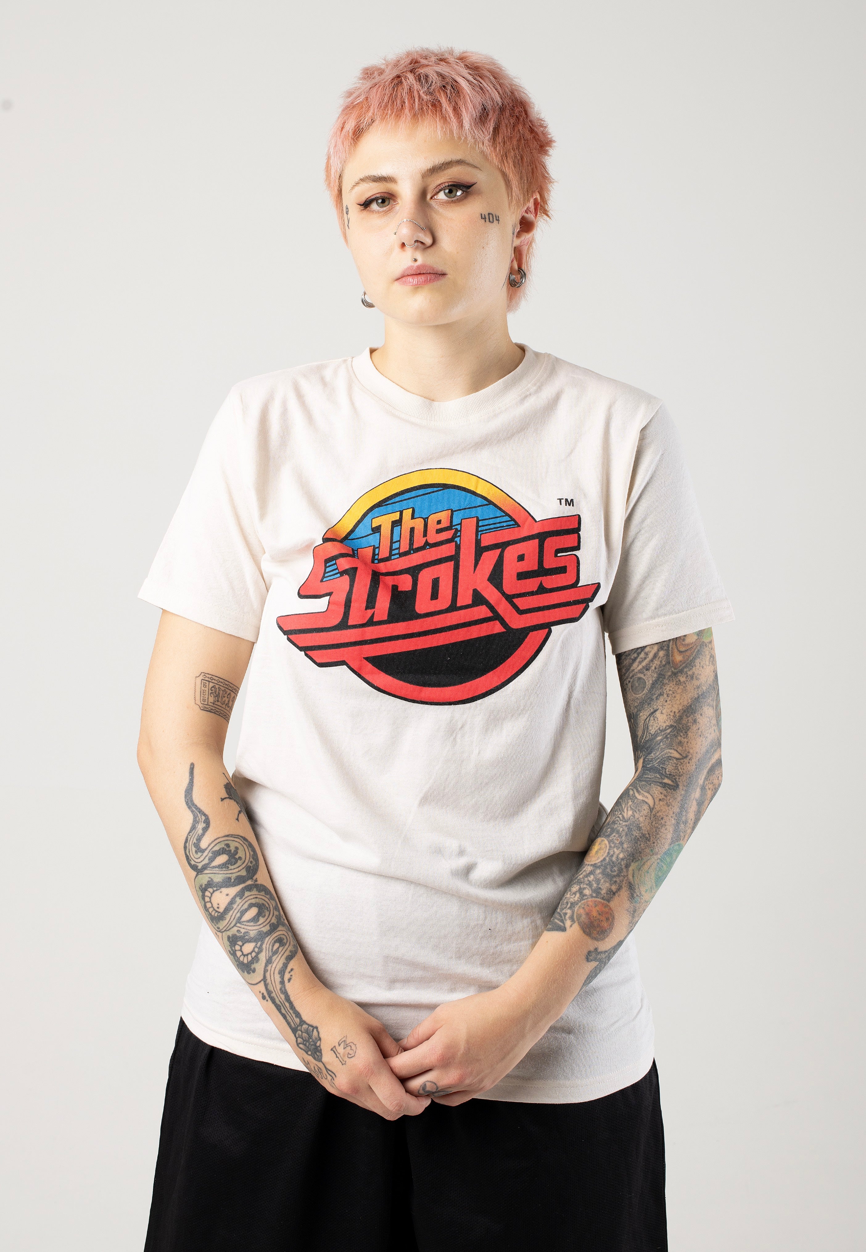 The Strokes - Red Logo Beige - T-Shirt Clearance Exclusive