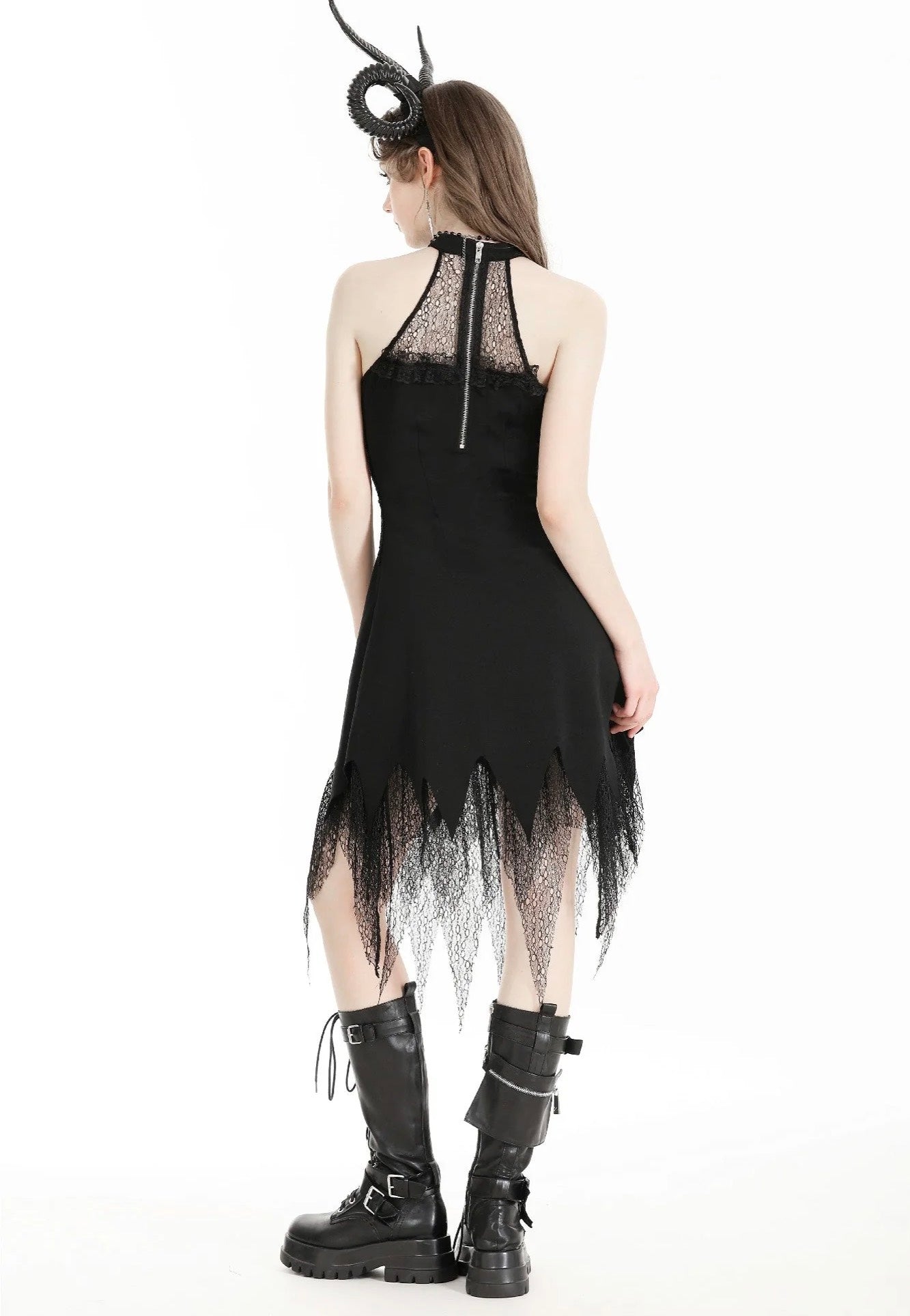 Dark In Love - Devil Sexy Net Deep V Neck Black - Dress Real Sale Online