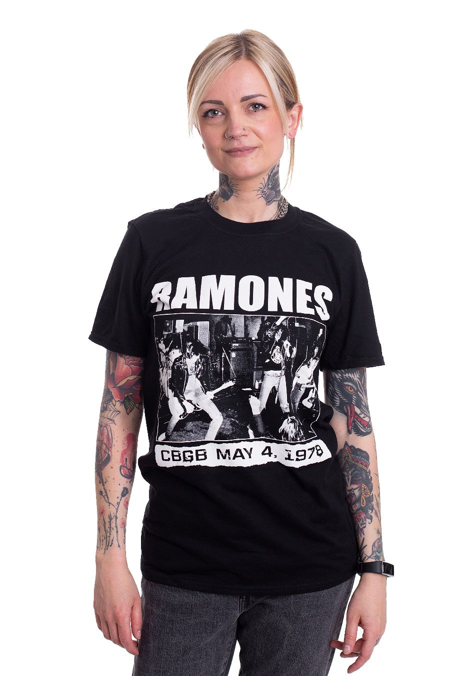 Ramones - CBGB 1978 - T-Shirt Wiki For Sale