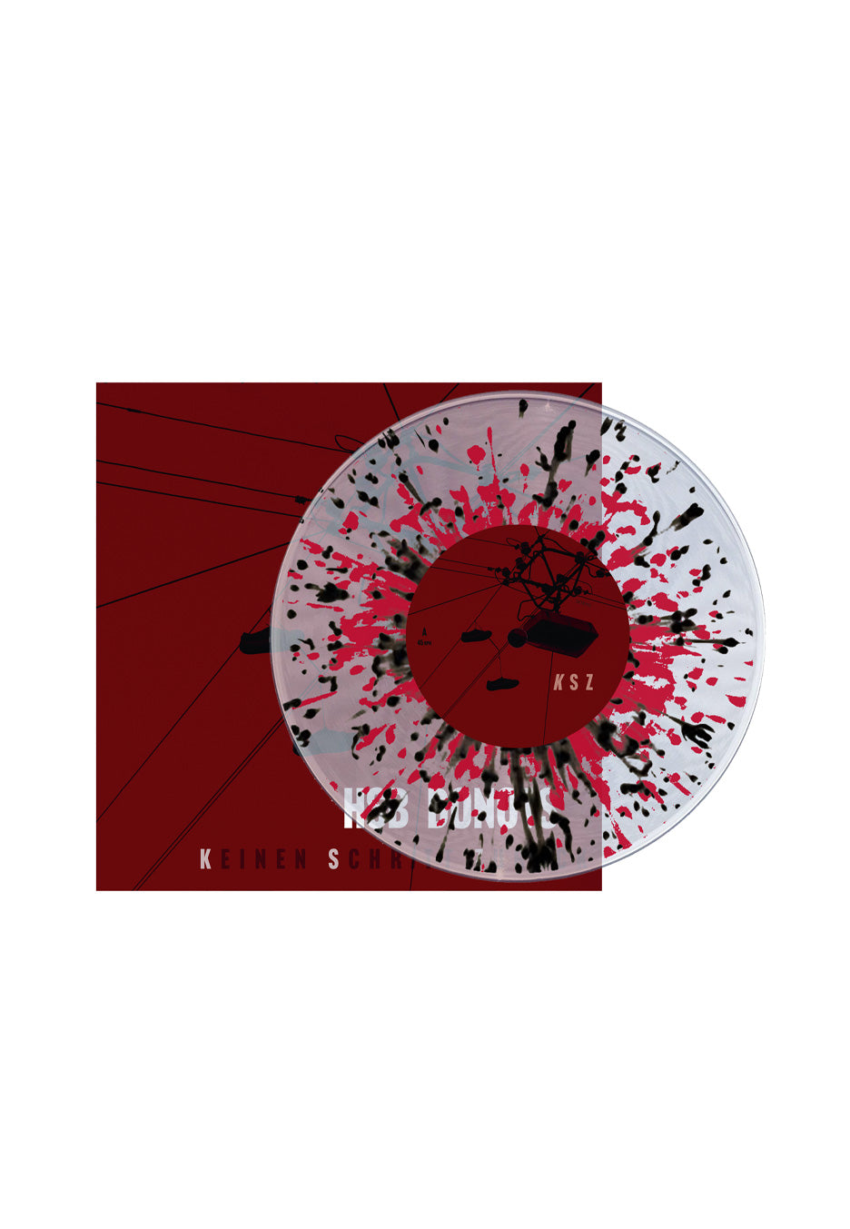 Heaven Shall Burn feat. Donots - Keinen Schritt Zurück - Crystal Clear w/ Red/Black Splatter 7 Inch Vinyl Sale Browse