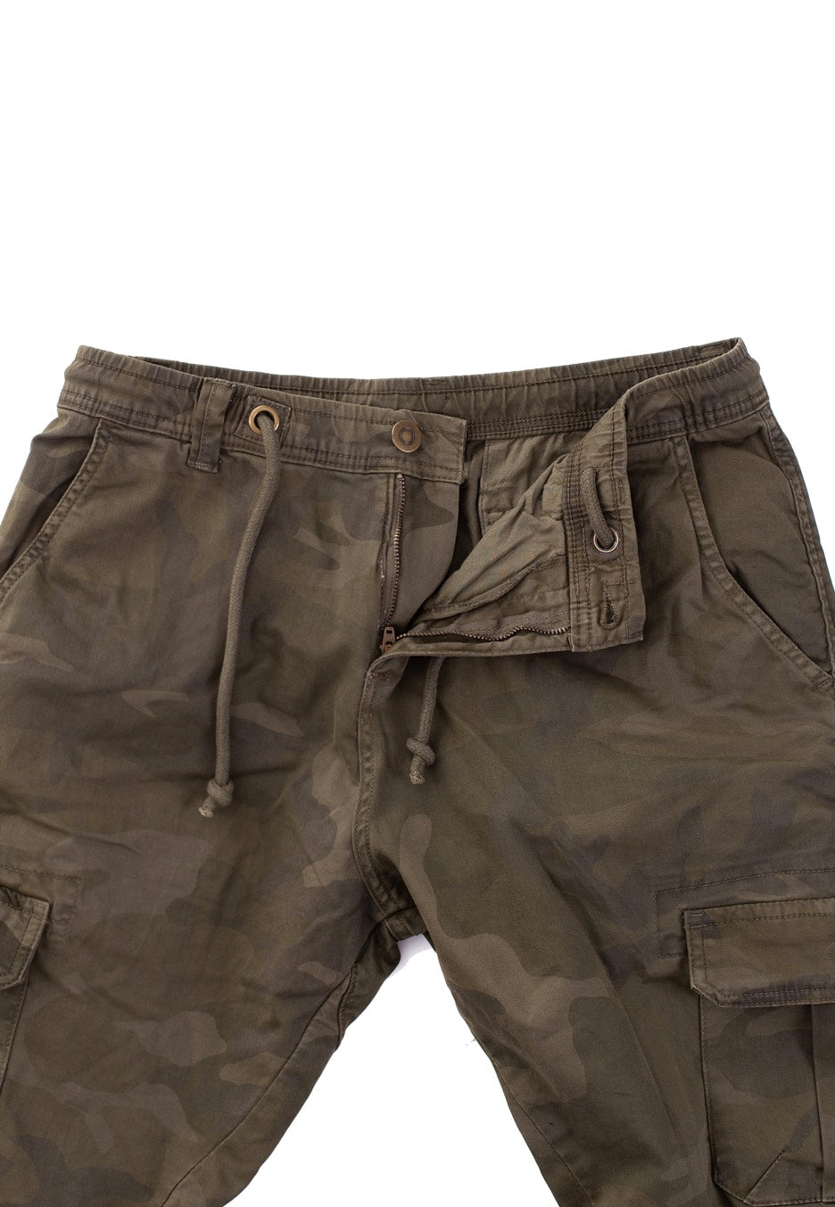 Urban Classics - Camo Cargo Olive Camouflage - Pants For Sale Wholesale Pice