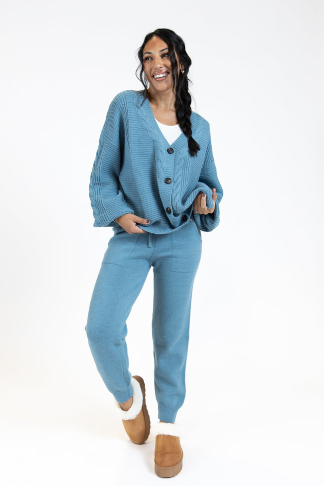 Real Karma Blue Jogger Style Lounge Pants SALE Outlet Cheap Pice