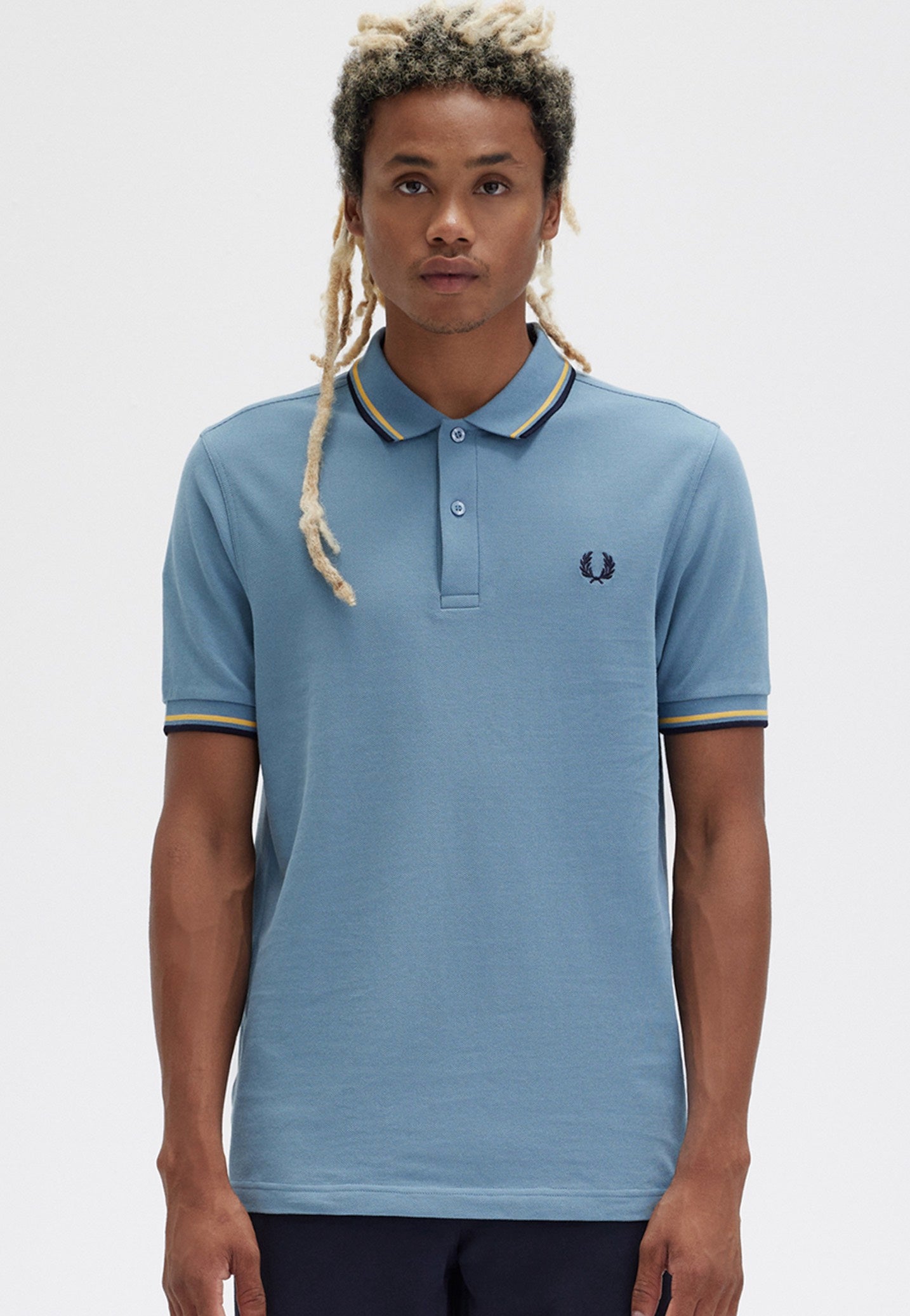 Fred Perry - Twin Tipped Ablue/Ghour/Navy - Polo 2025 Sale Online