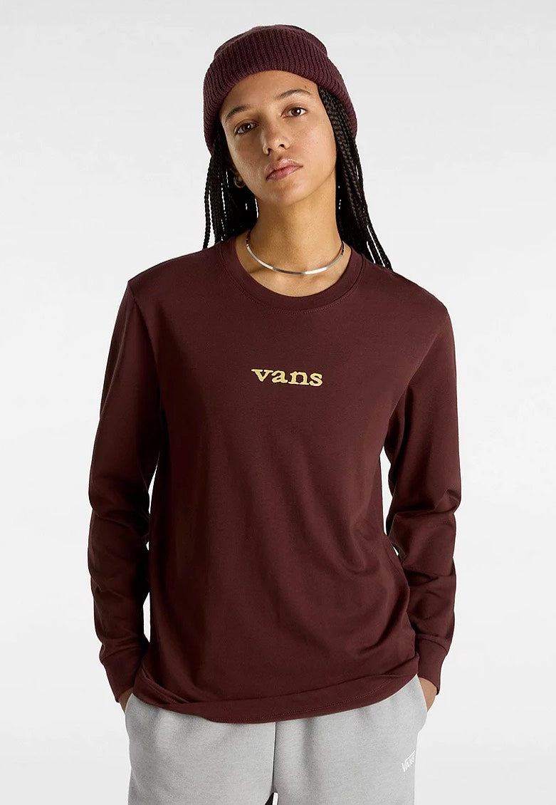 Vans - Vitality Fields Bff Bitter Chocolate - Longsleeve Websites Cheap Pice