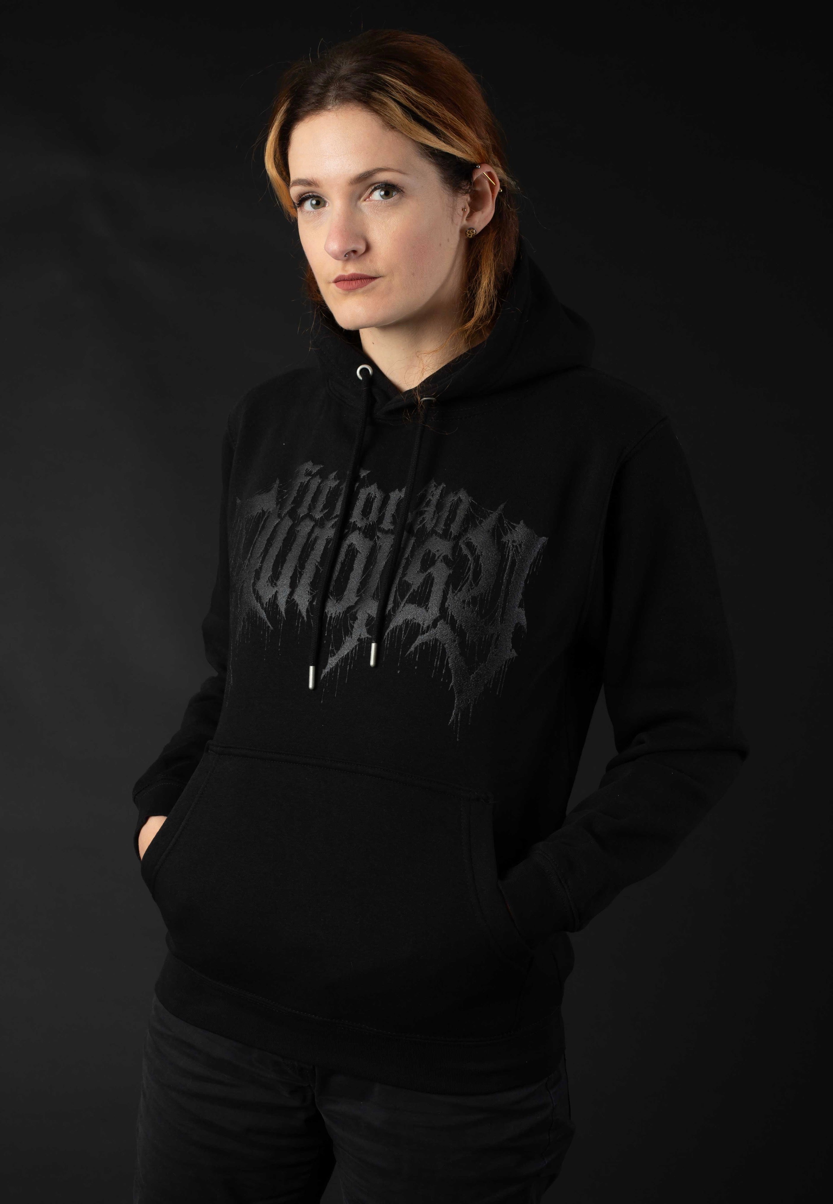 Fit For An Autopsy - Logo Limited Black On Black - Hoodie Order Cheap Online