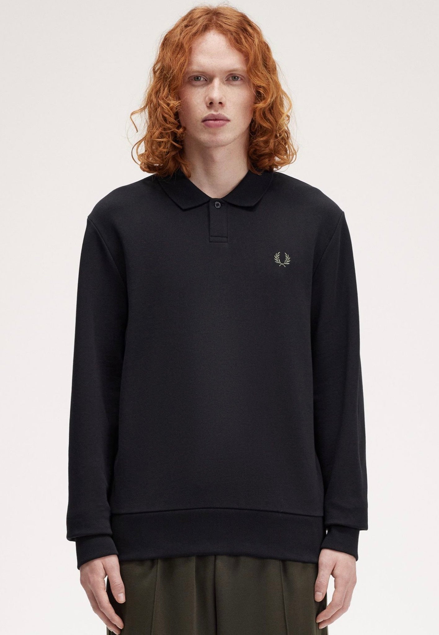 Fred Perry - Collared Black - Sweater Newest Cheap Online