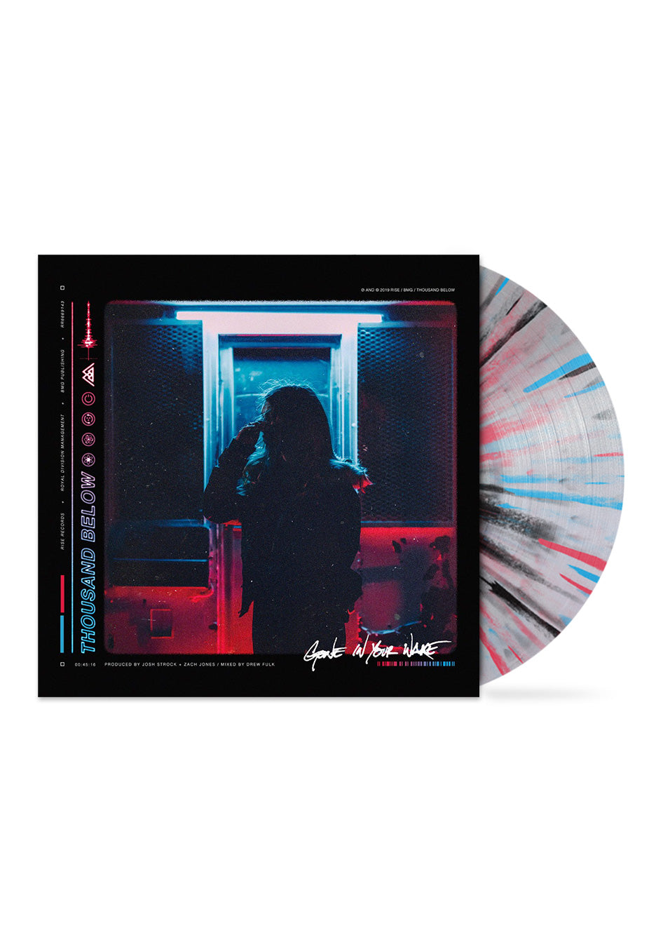 Thousand Below - Gone In Your Wake Clear Cyan/Magenta/Black - Splattered Vinyl Free Shipping Low Shipping