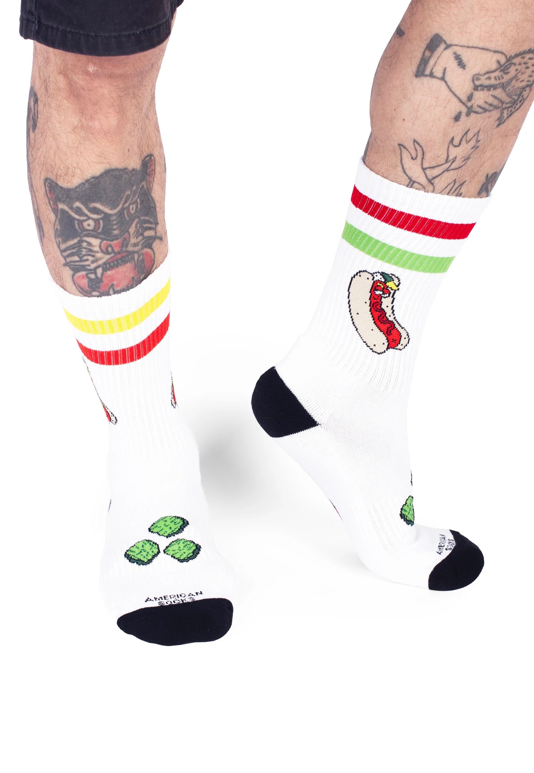 American Socks - Hot Dog Mid High White - Socks Buy Cheap Hot Sale