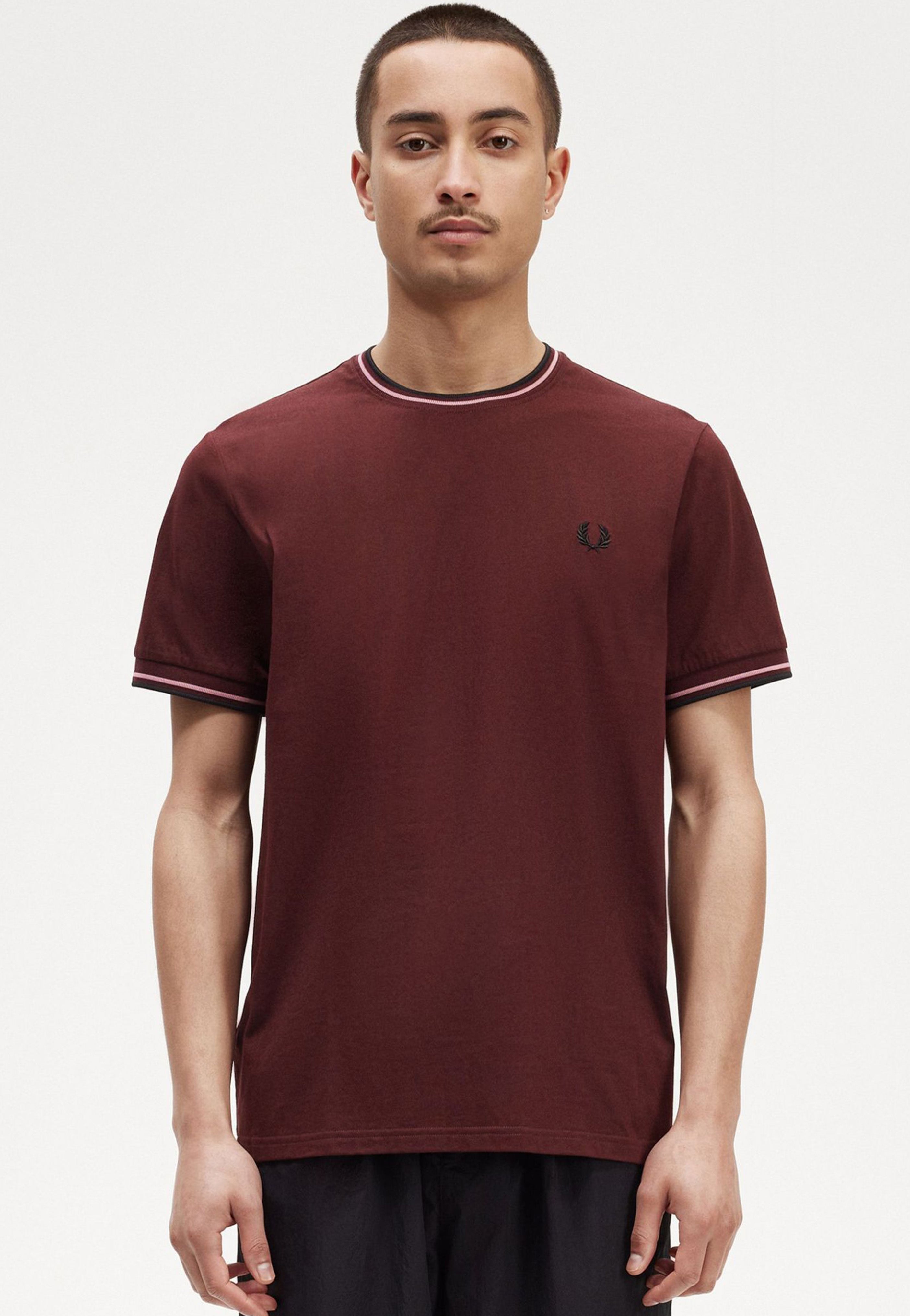 Fred Perry - Twin Tipped Oxblood - T-Shirt Free Shipping Reliable