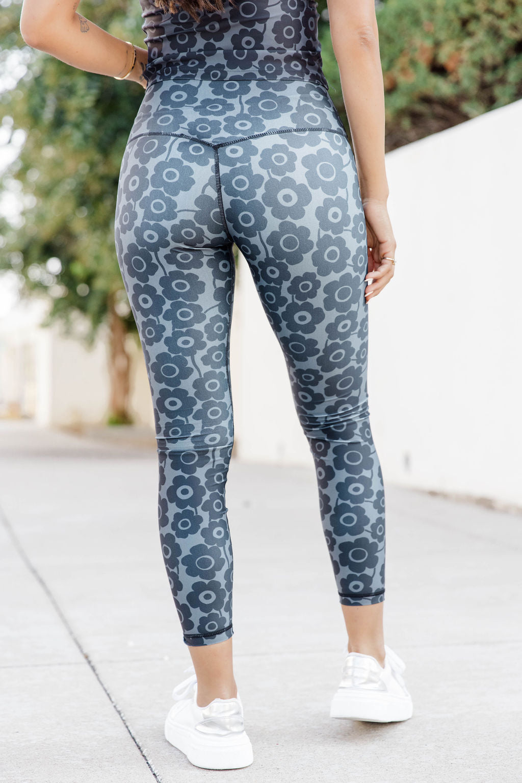 Raise The Standard Black And Grey Floral Active Leggings FINAL SALE Reliable Online